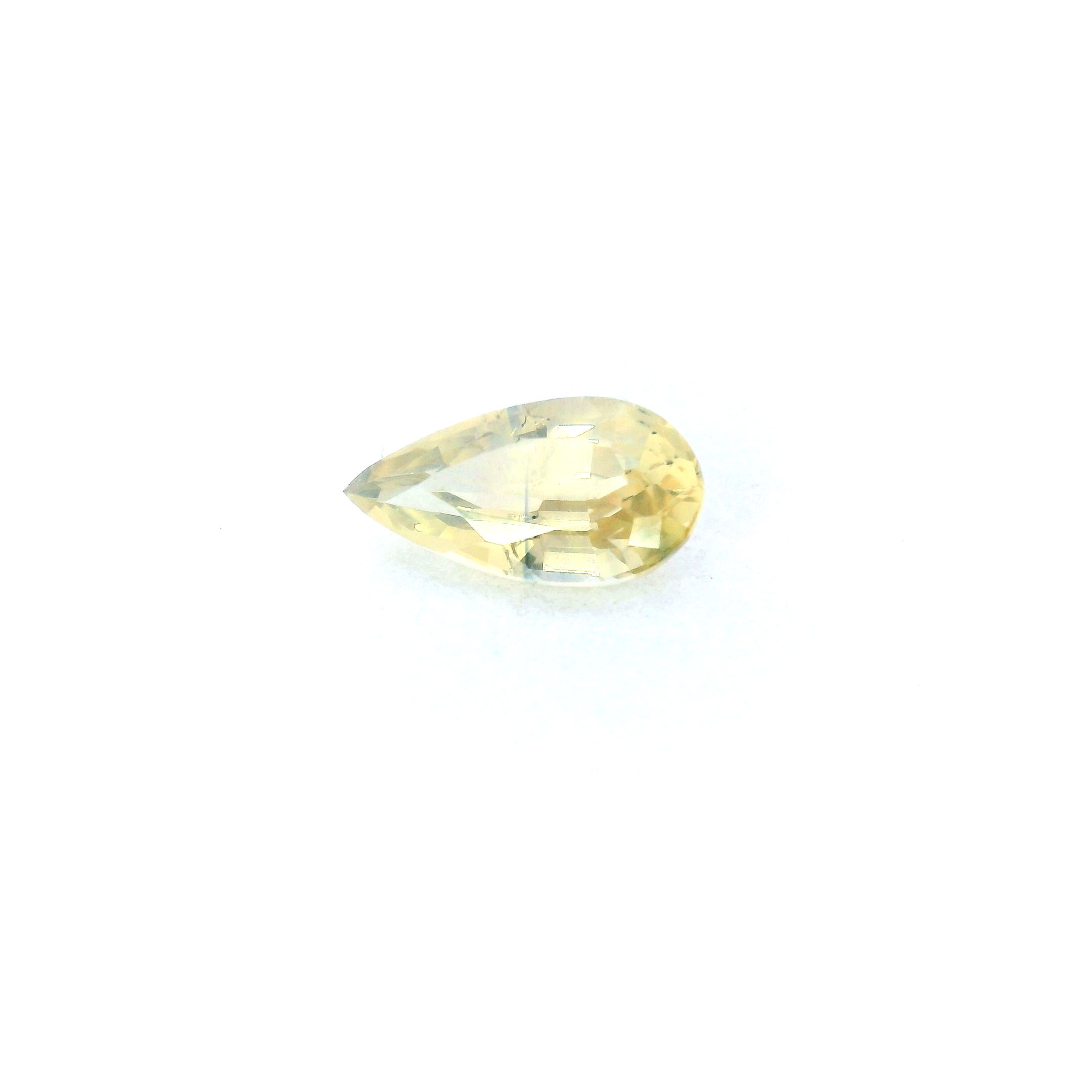 1.02 ct Pear Yellow Natural Sapphire