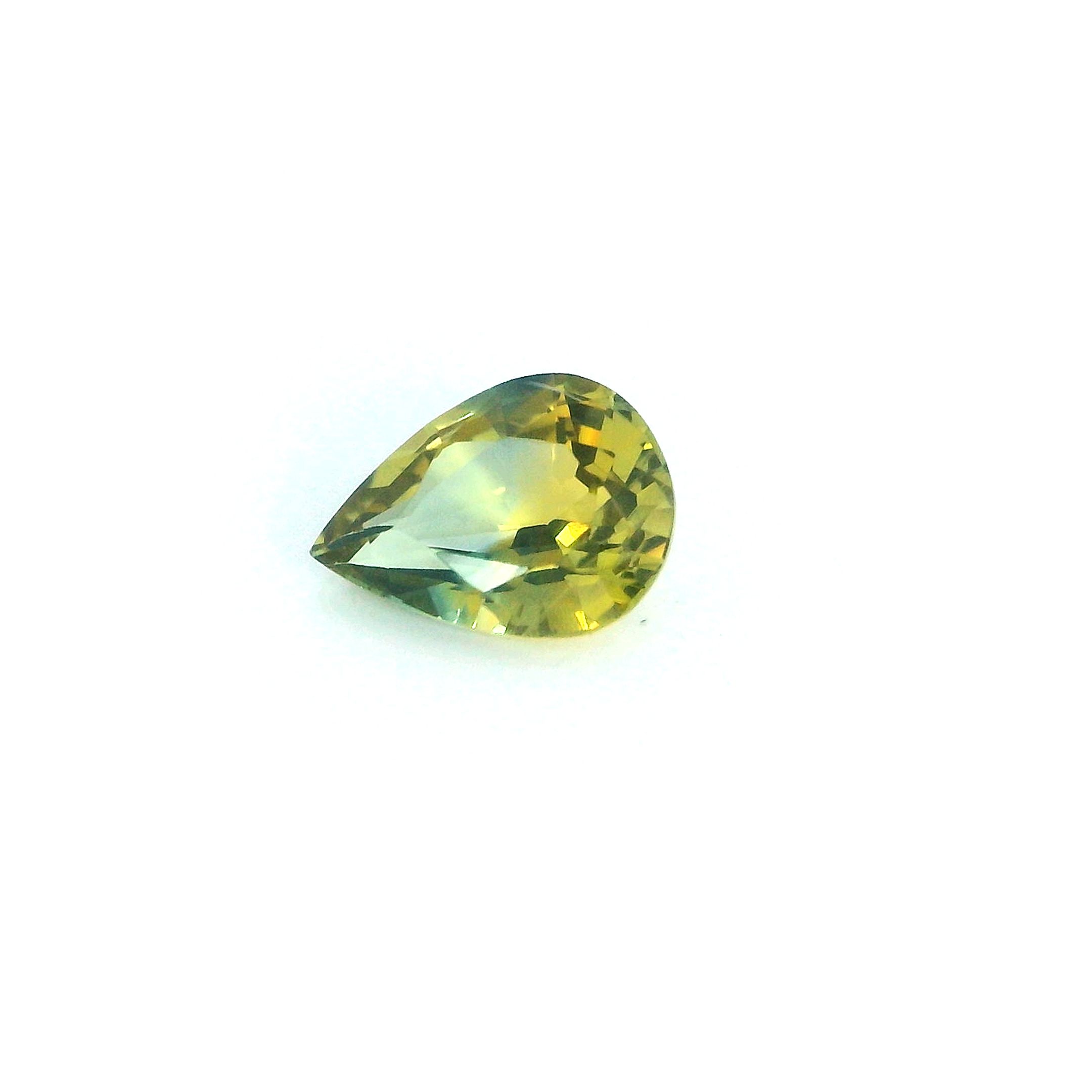 0.74 ct Pear Yellow Natural Sapphire