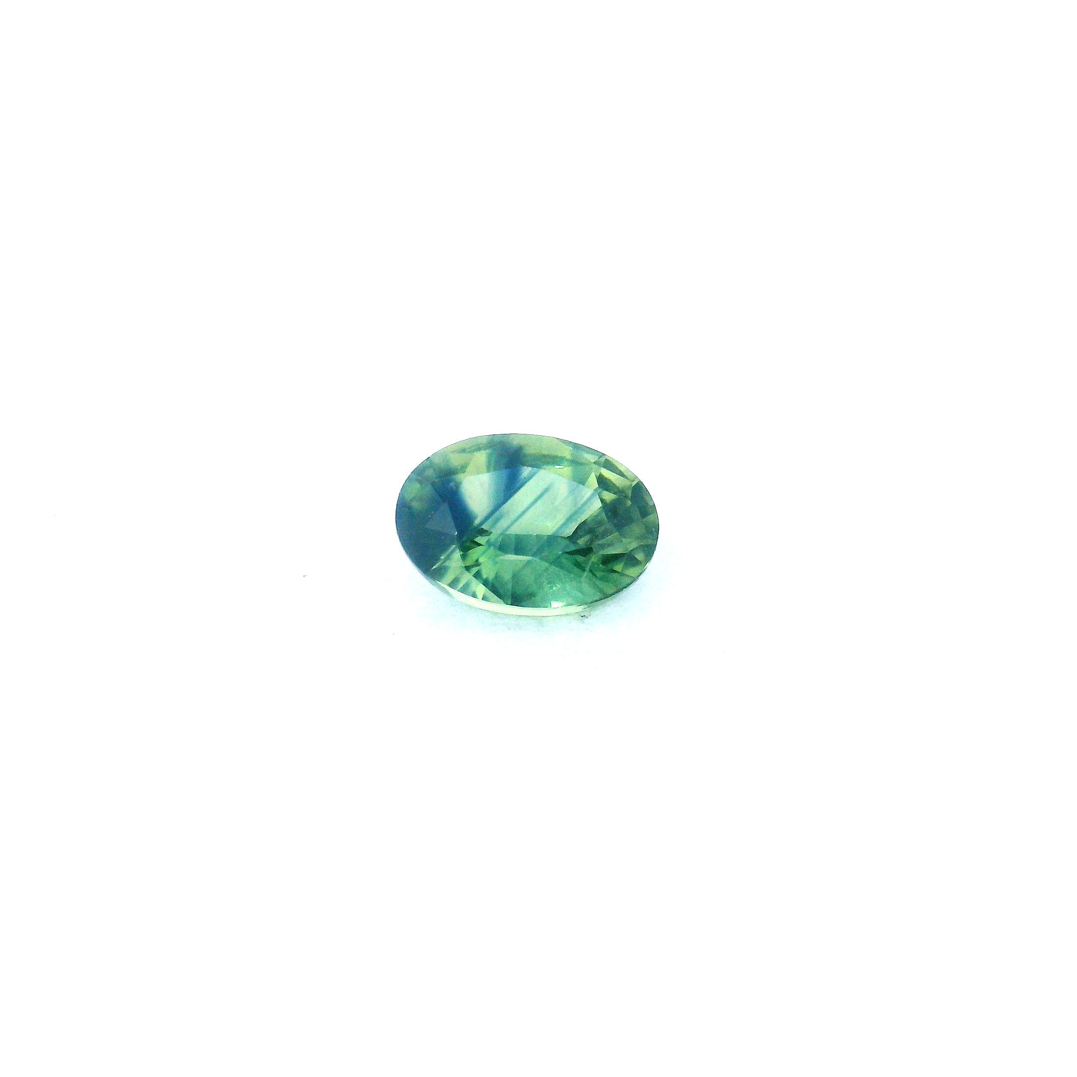 0.70 ct Oval Green Natural Sapphire