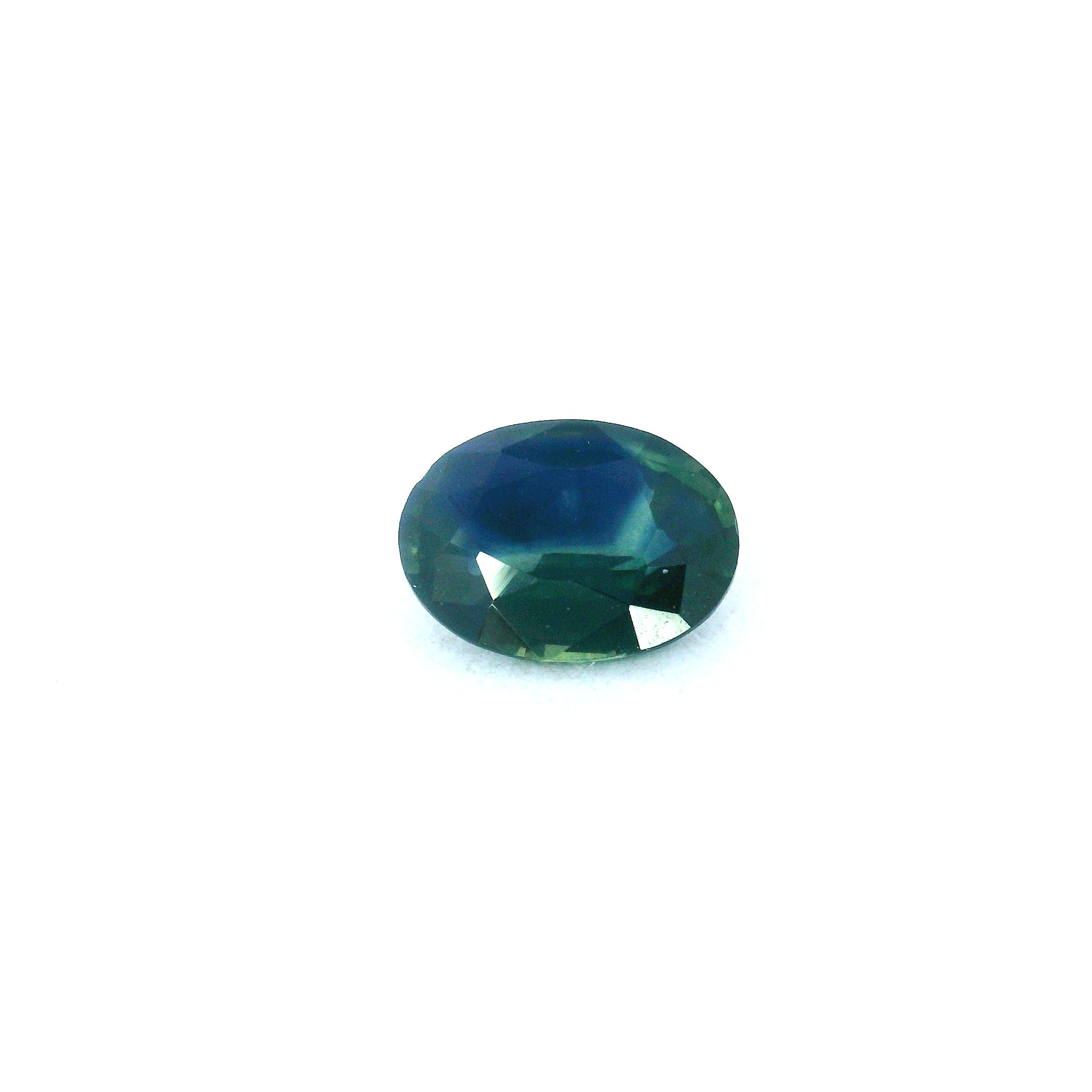 1.24 ct Oval Green Natural Sapphire