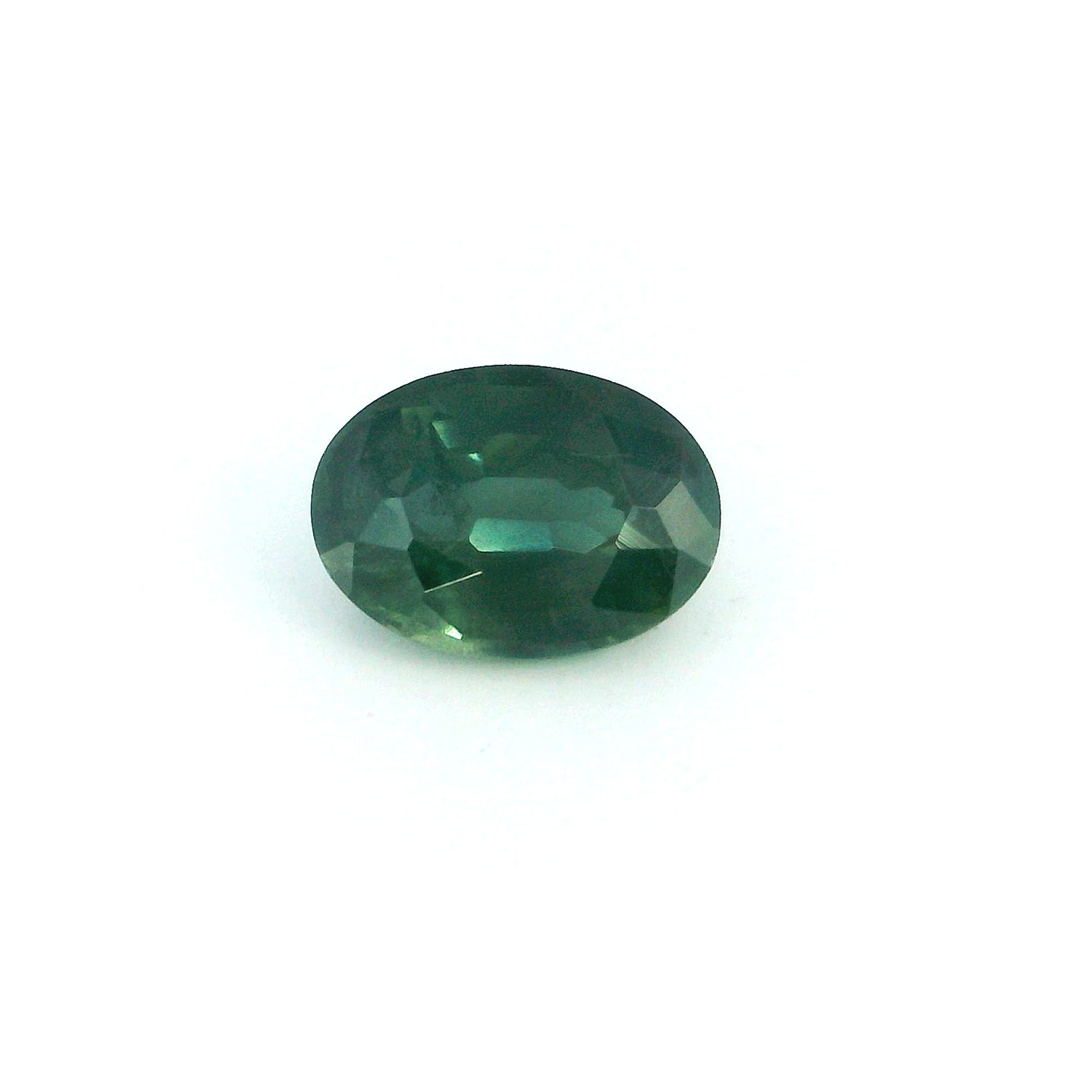 1.12 ct Oval Green Natural Sapphire