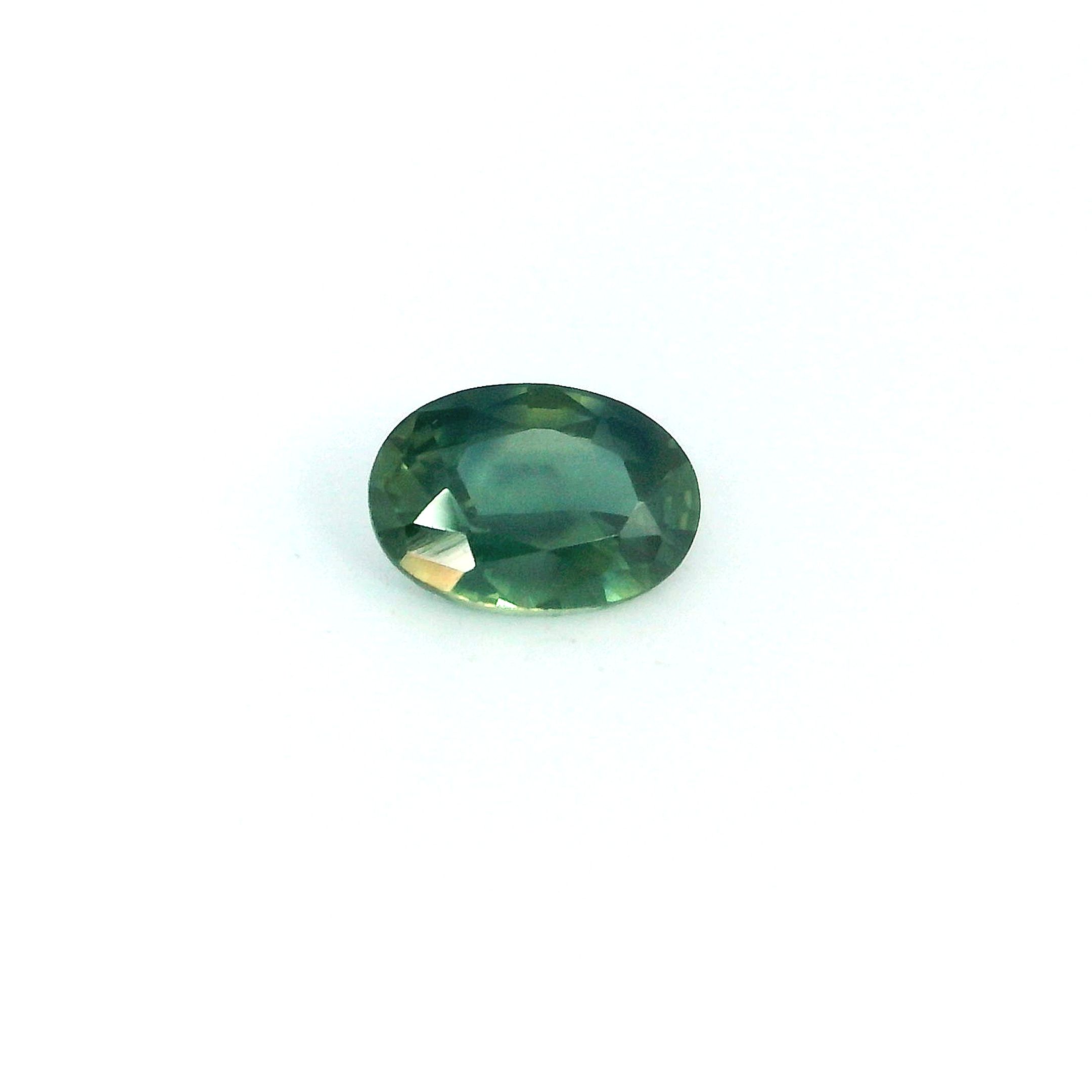 0.51 ct Oval Green Natural Sapphire