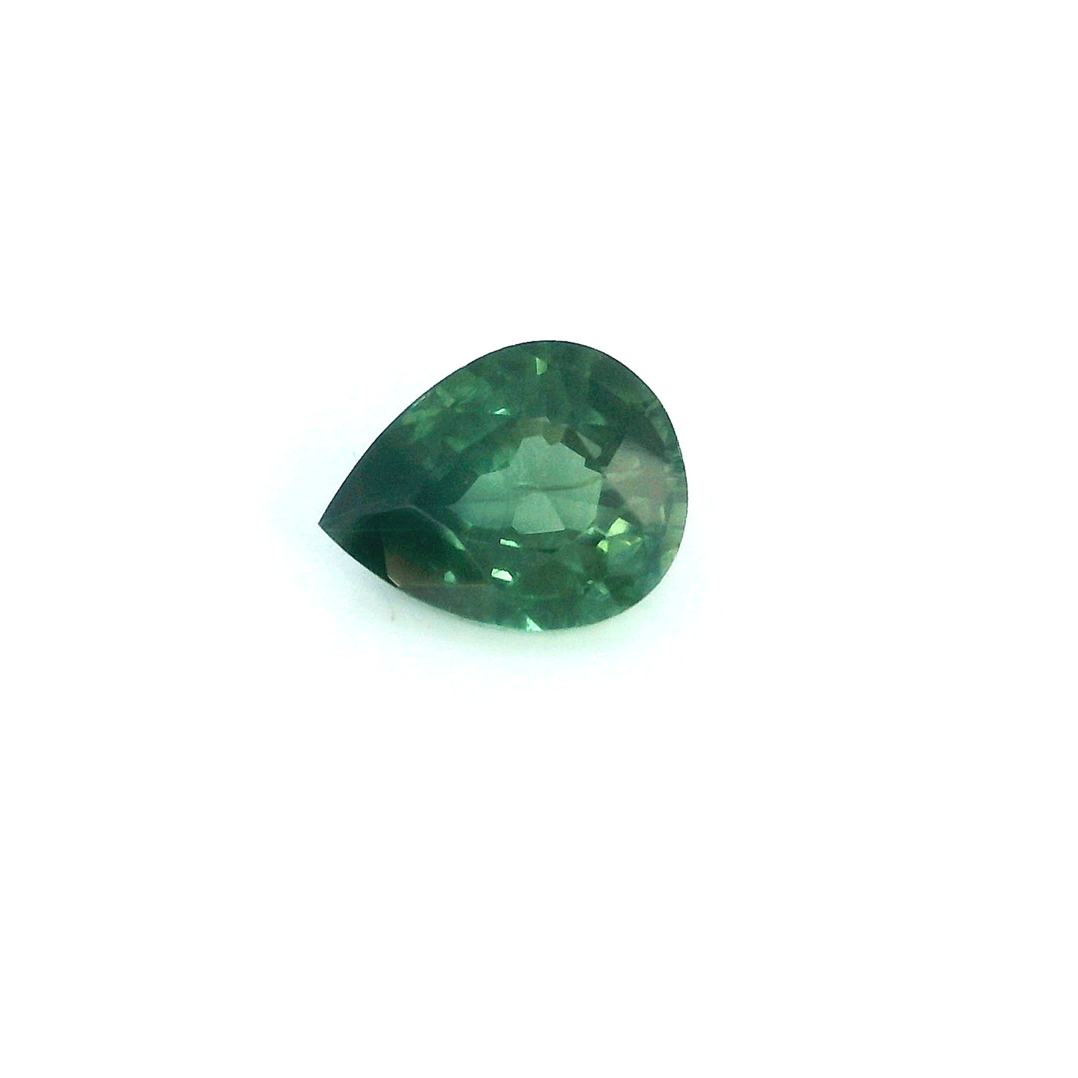 0.73 ct Pear Green Natural Sapphire