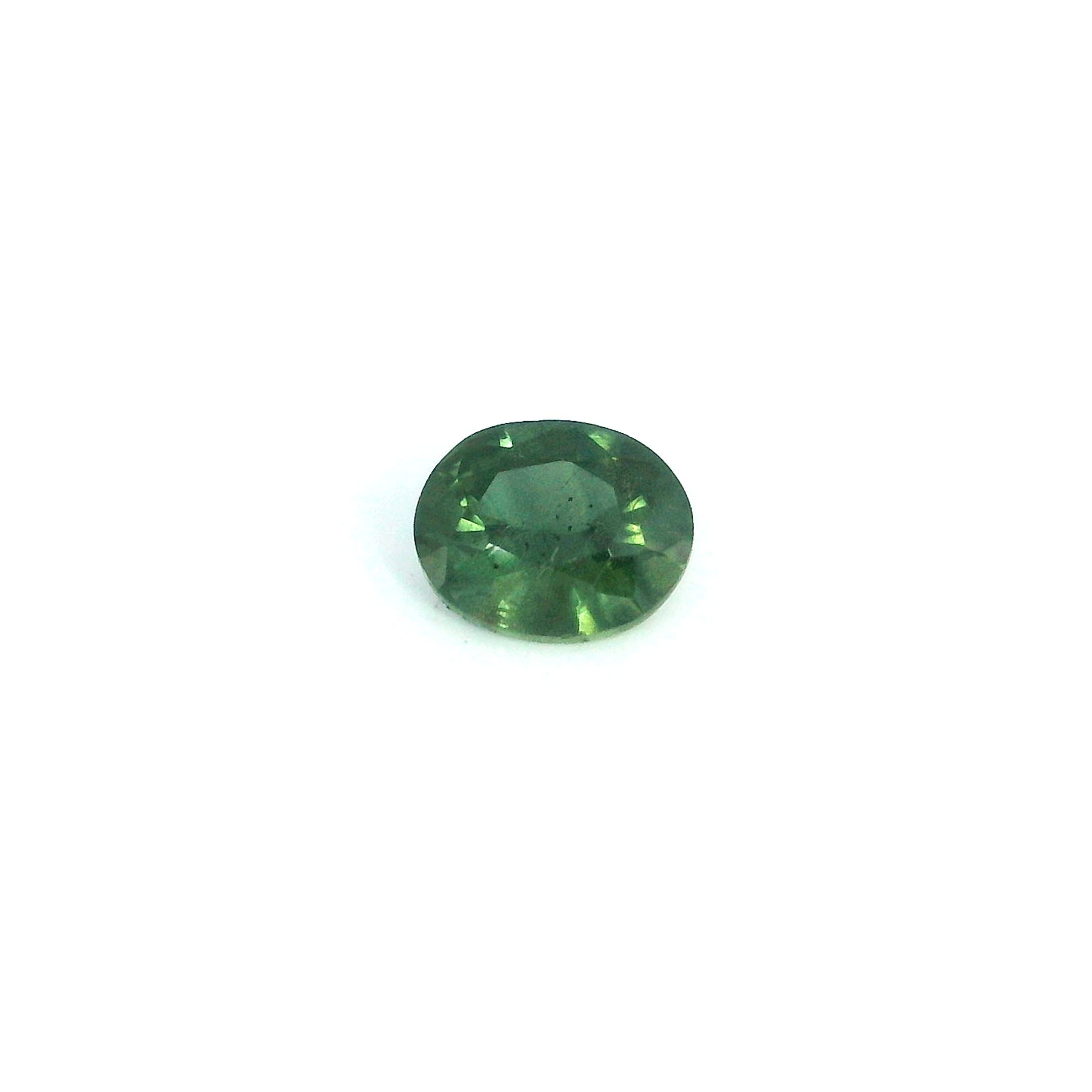 0.43 ct Oval Green Natural Sapphire