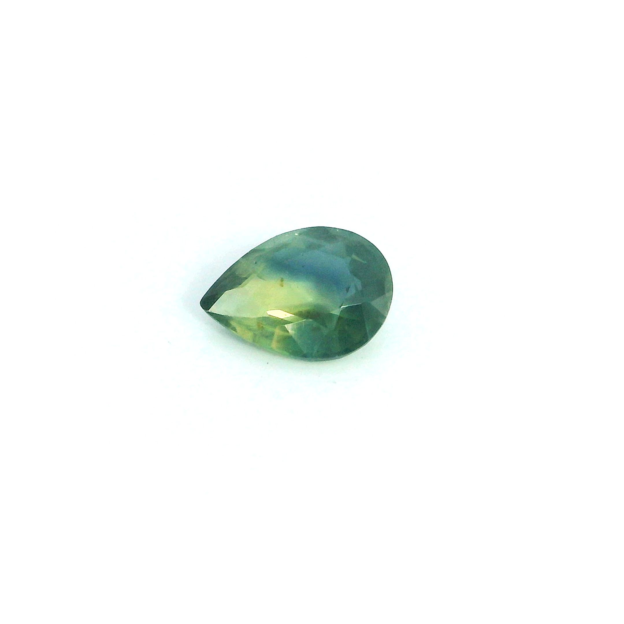 0.48 ct Pear Green Natural Sapphire