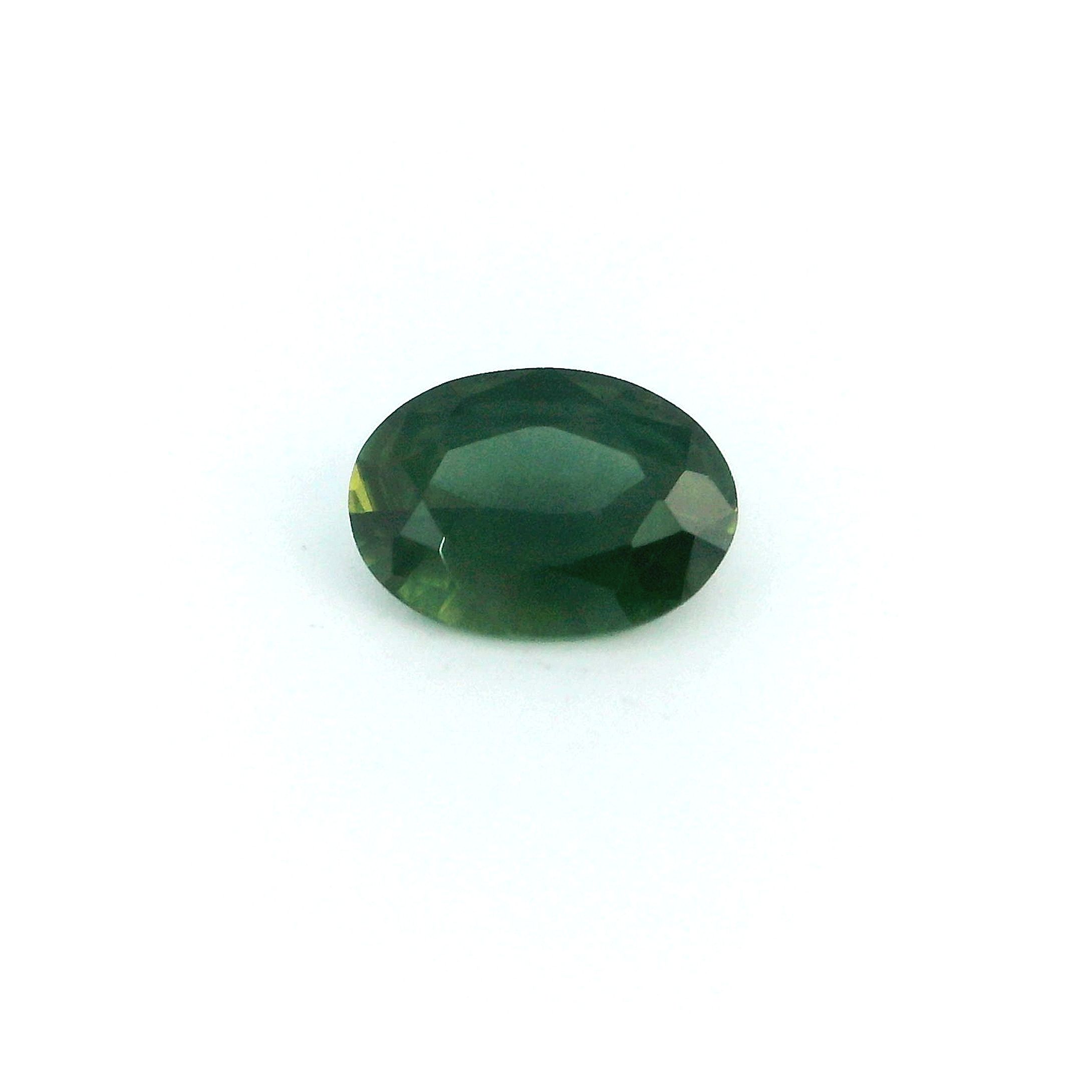 0.79 ct Oval Green Natural Sapphire