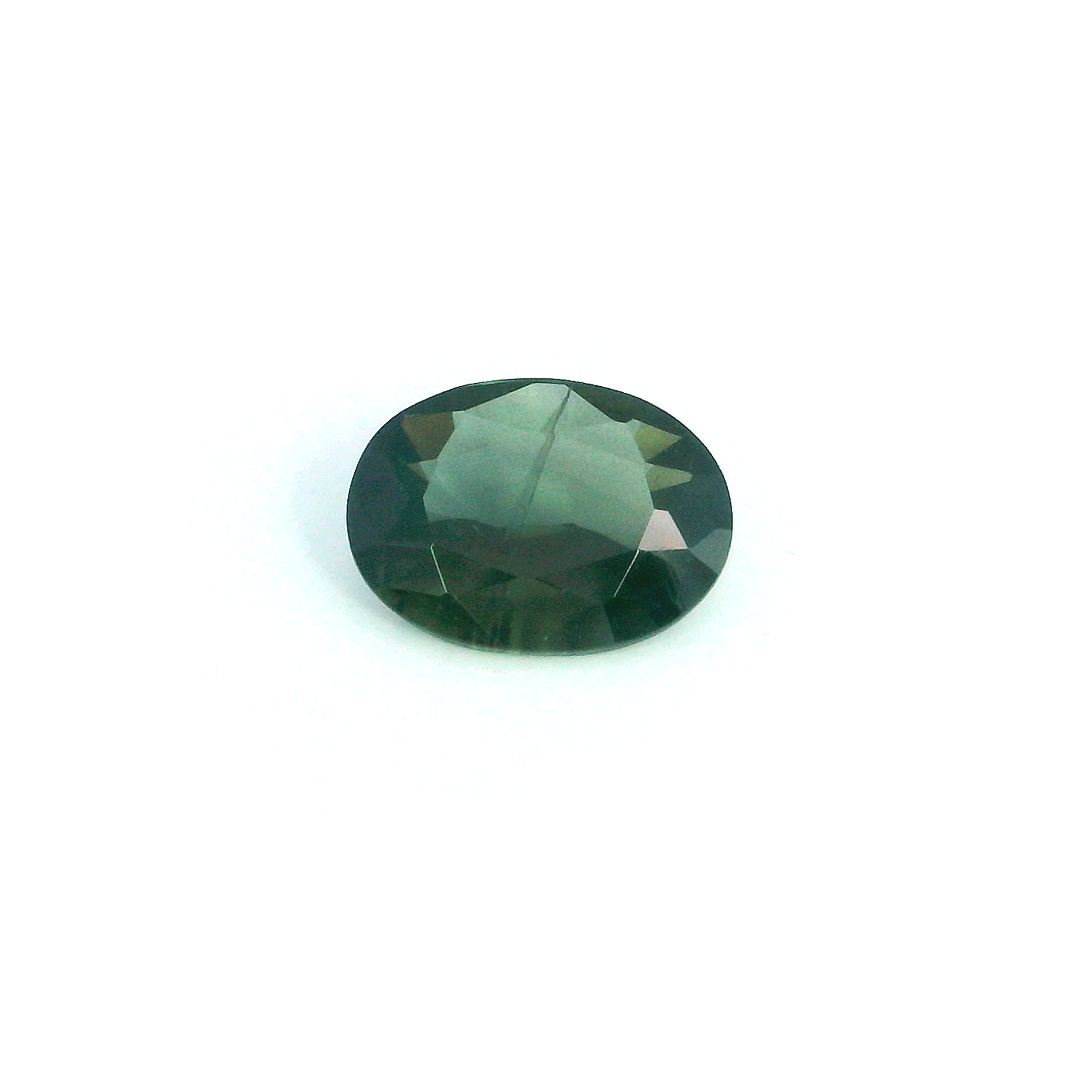 0.75 ct Oval Green Natural Sapphire