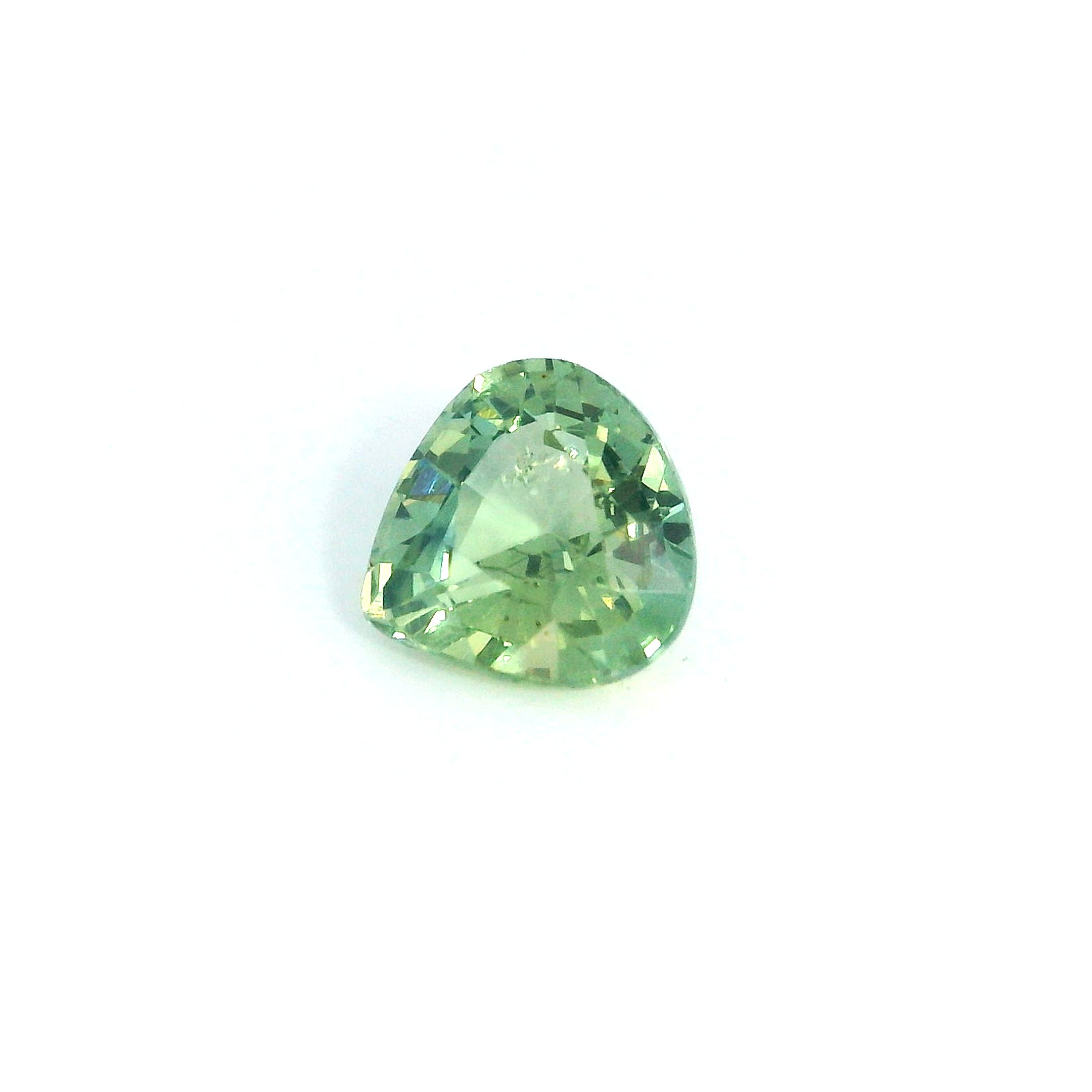 1.11 ct Pear Green Natural Sapphire