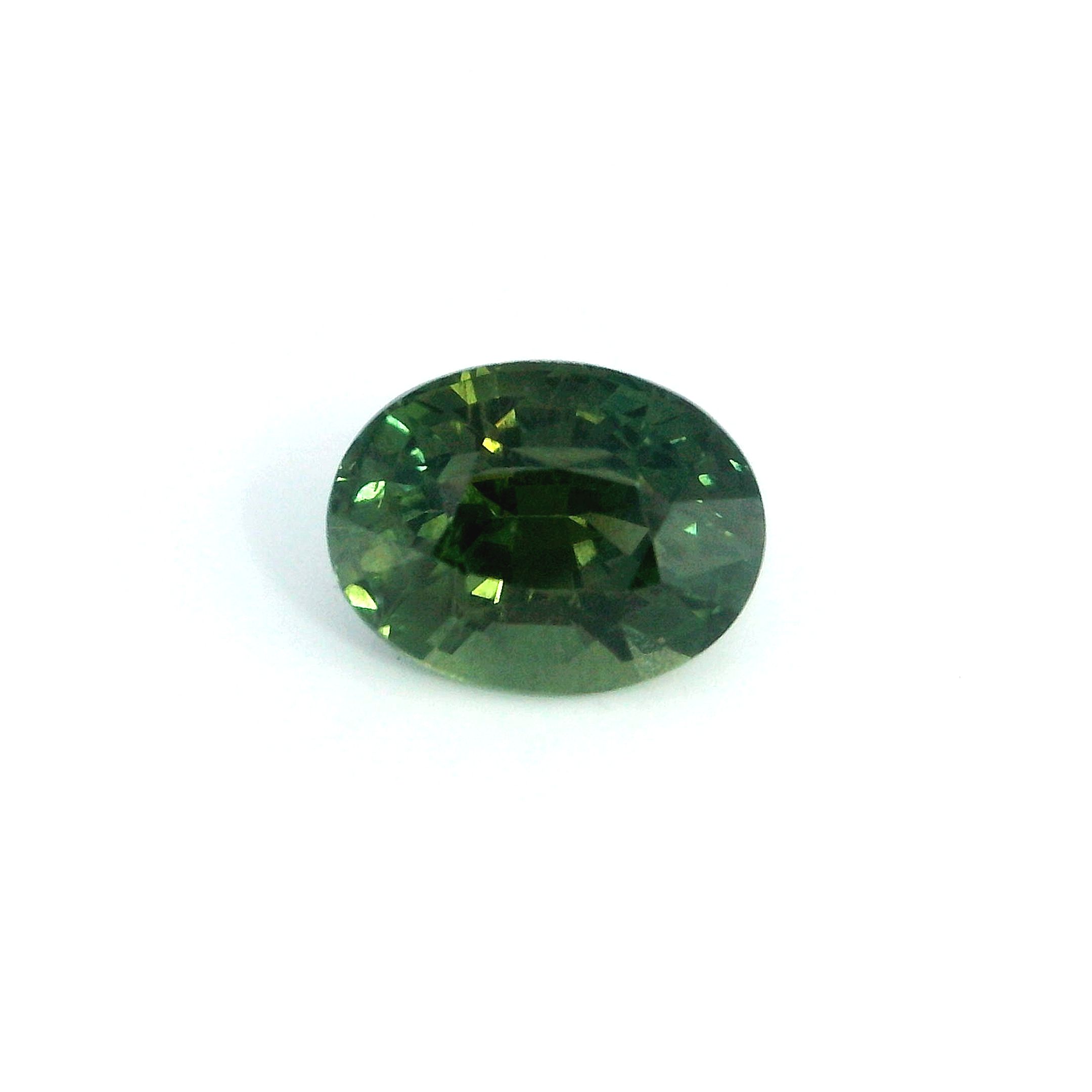 2.04 ct Oval Green Natural Sapphire