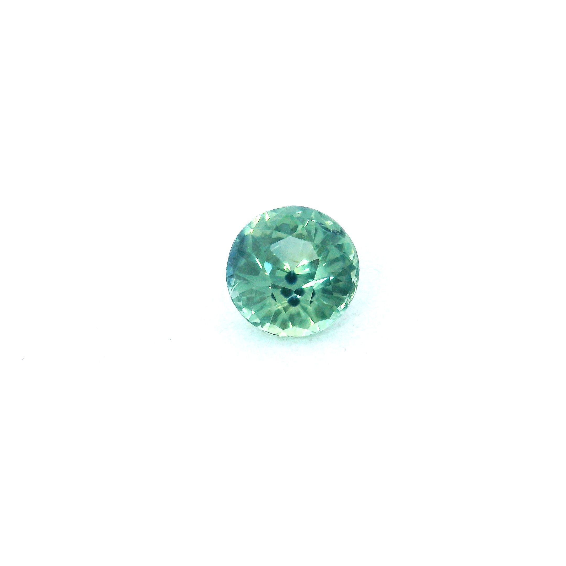 1.07 ct Round Green Natural Sapphire