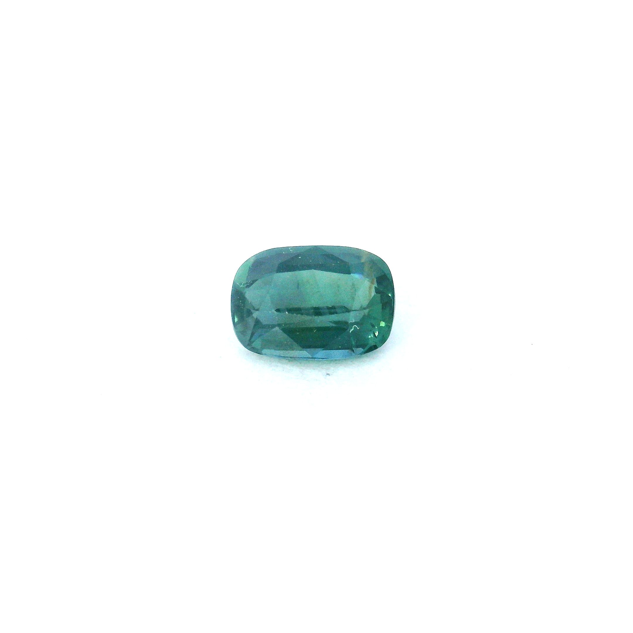 1.02 ct Cushion Green Natural Sapphire