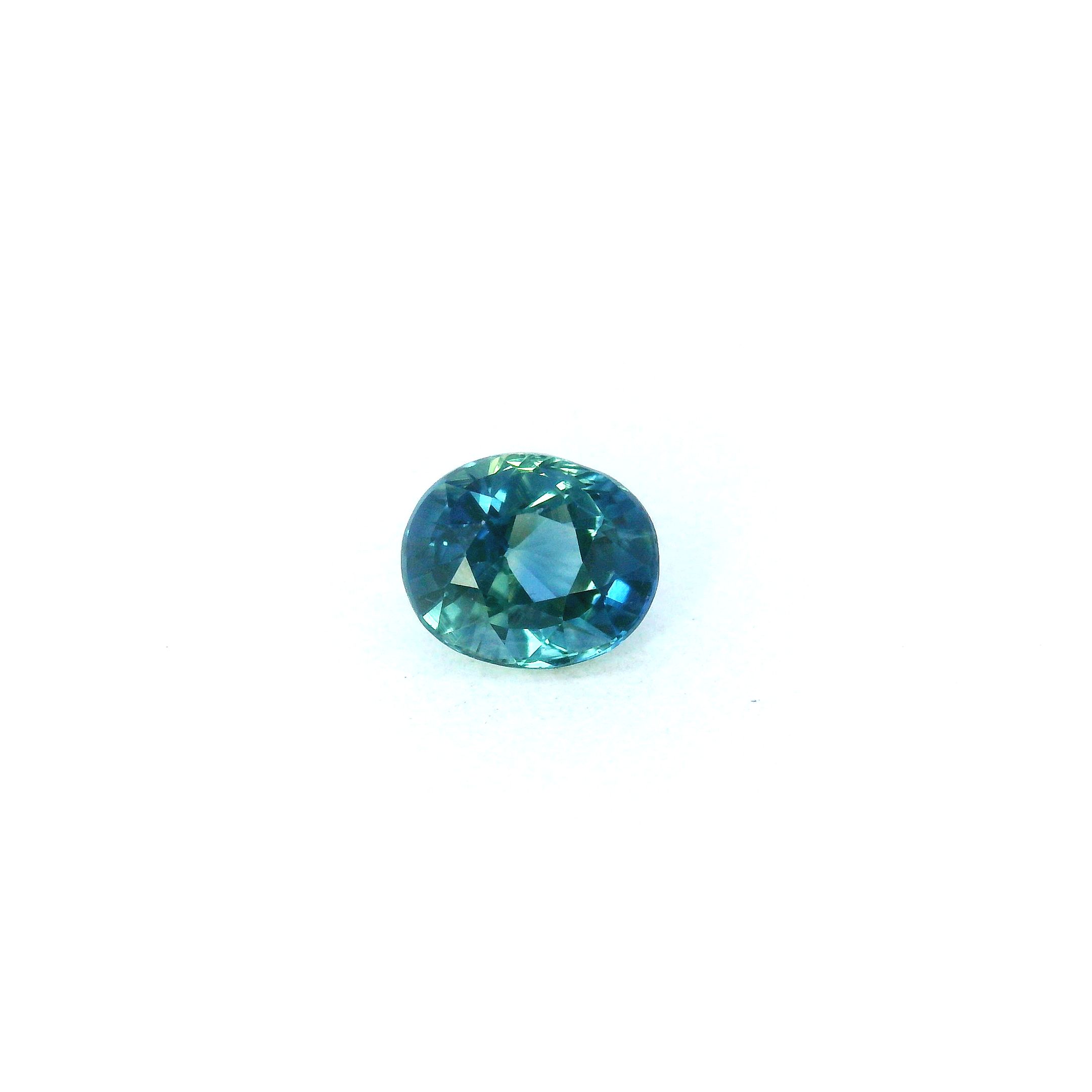 1.03 ct Oval Green Natural Sapphire