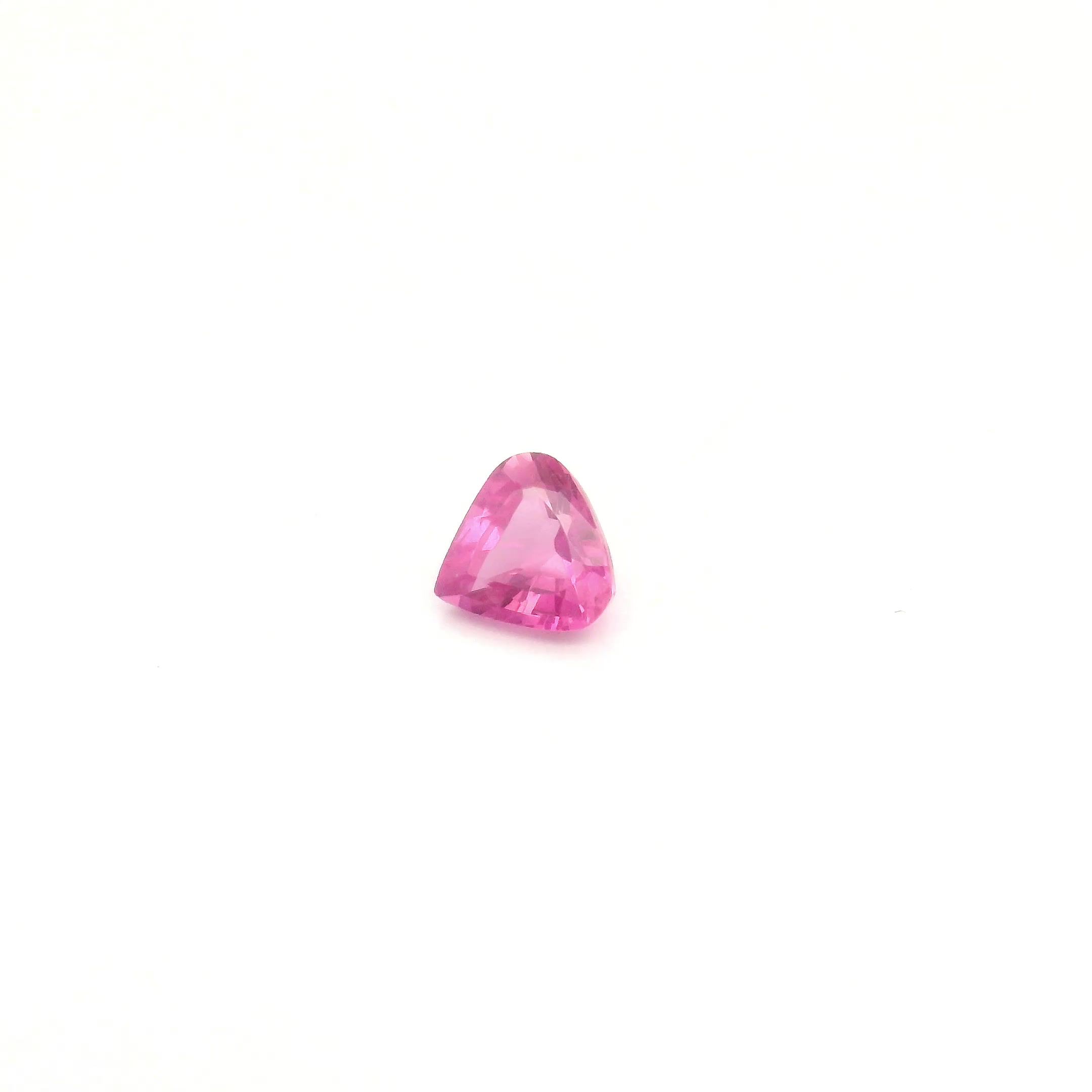 0.46 ct Pear Pink Natural Sapphire