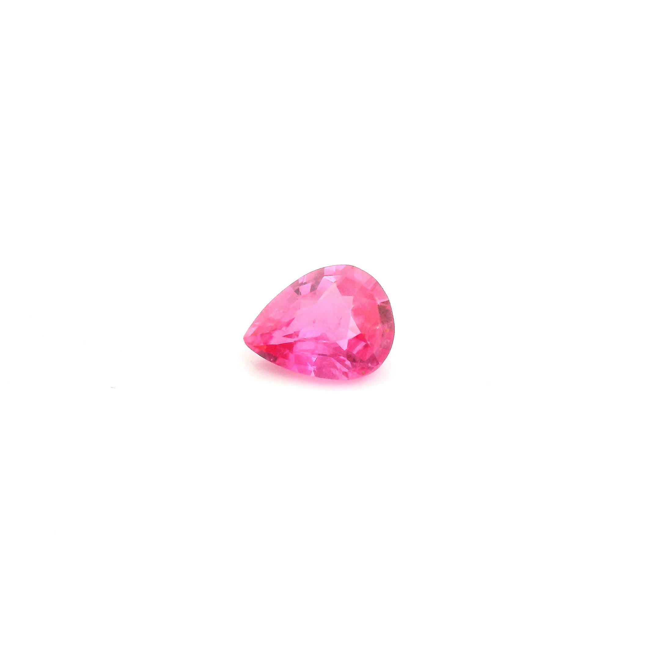 0.70 ct Pear Pink Natural Sapphire