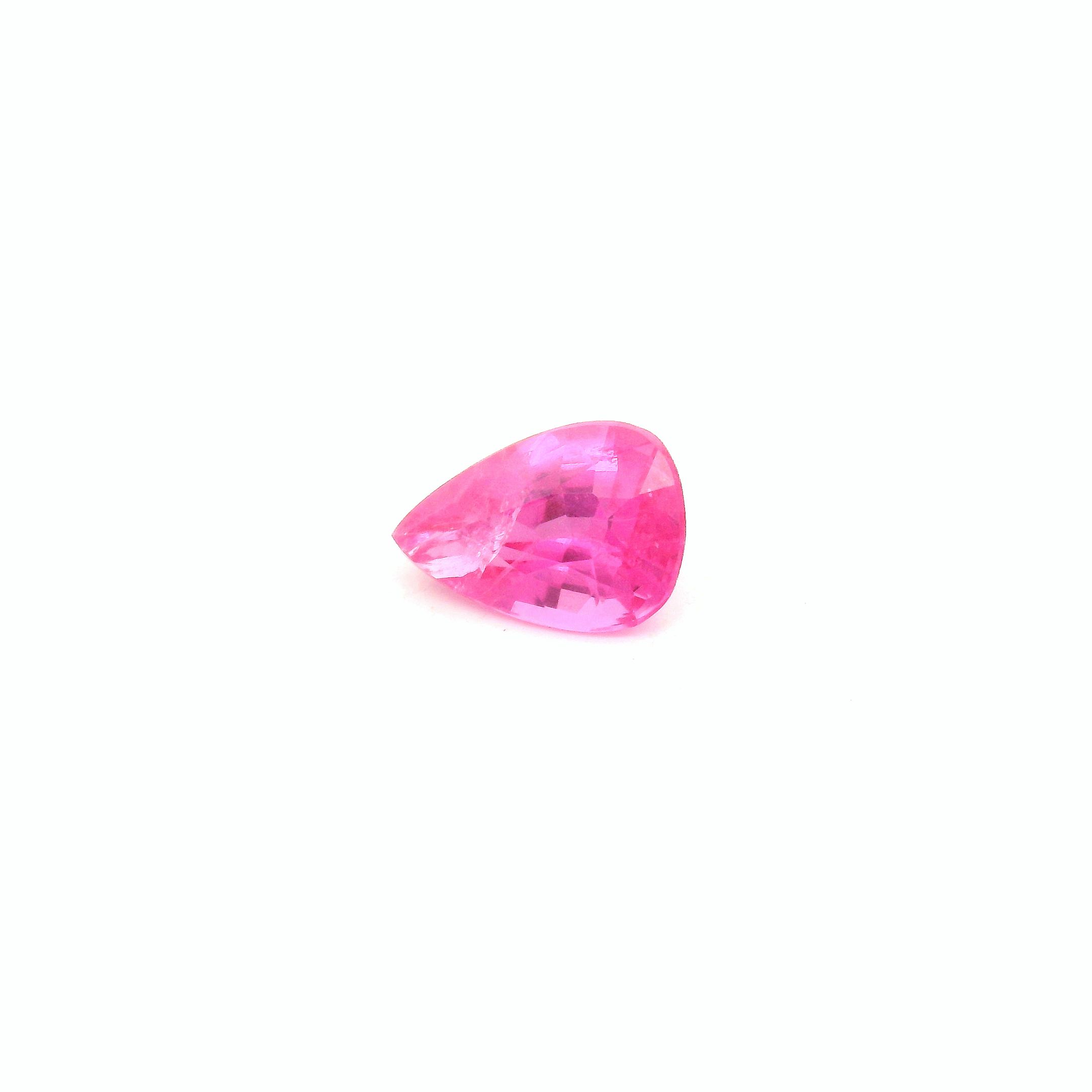 0.76 ct Pear Pink Natural Sapphire
