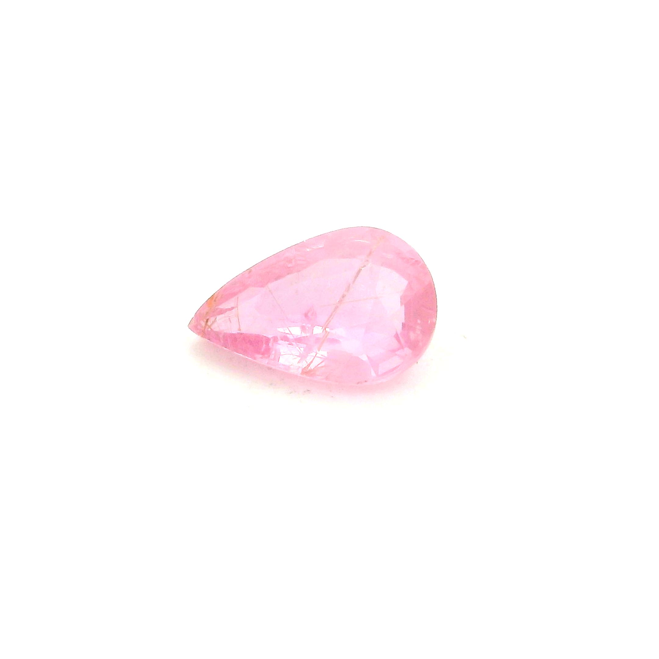 0.78 ct Pear Pink Natural Sapphire