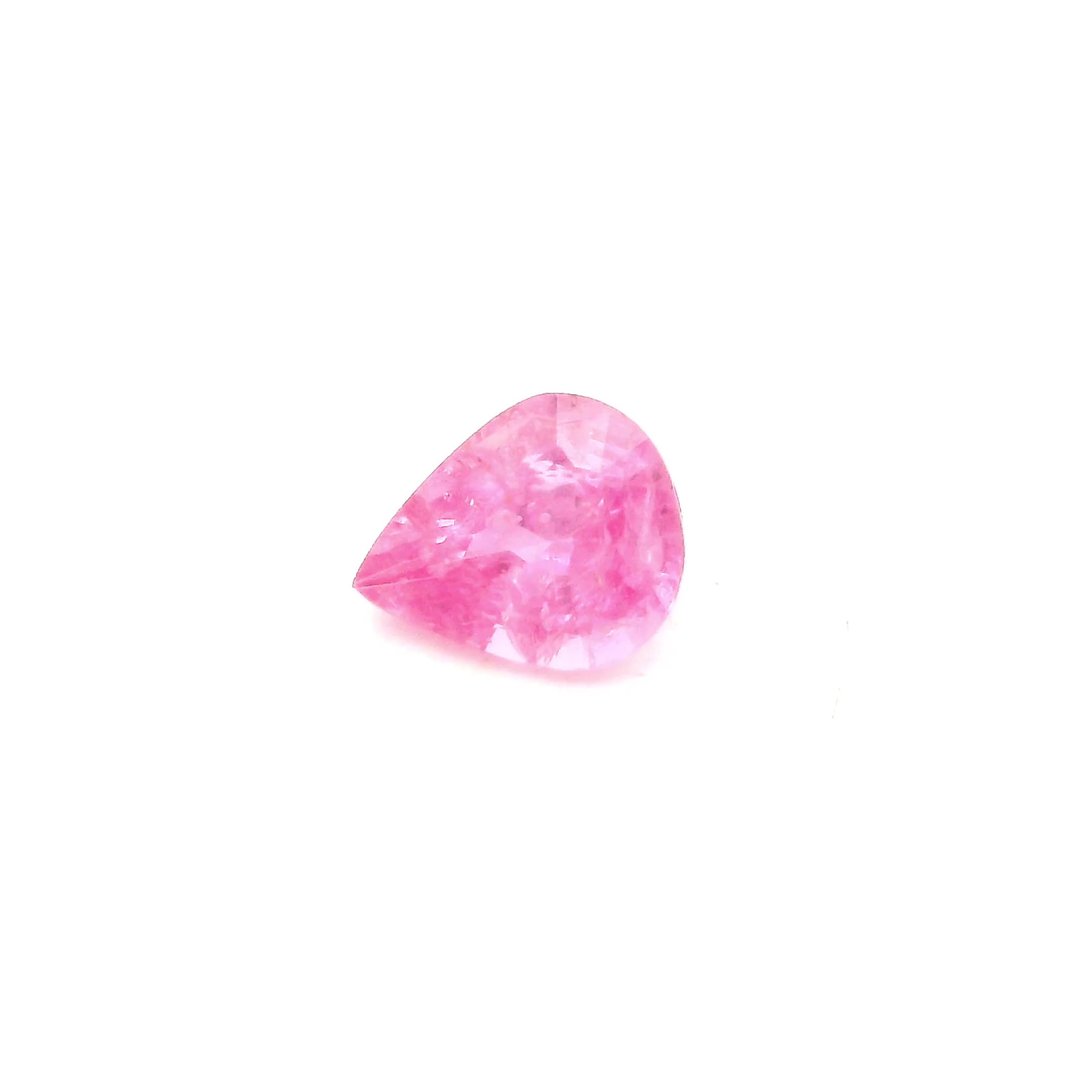 0.66 ct Pear Pink Natural Sapphire