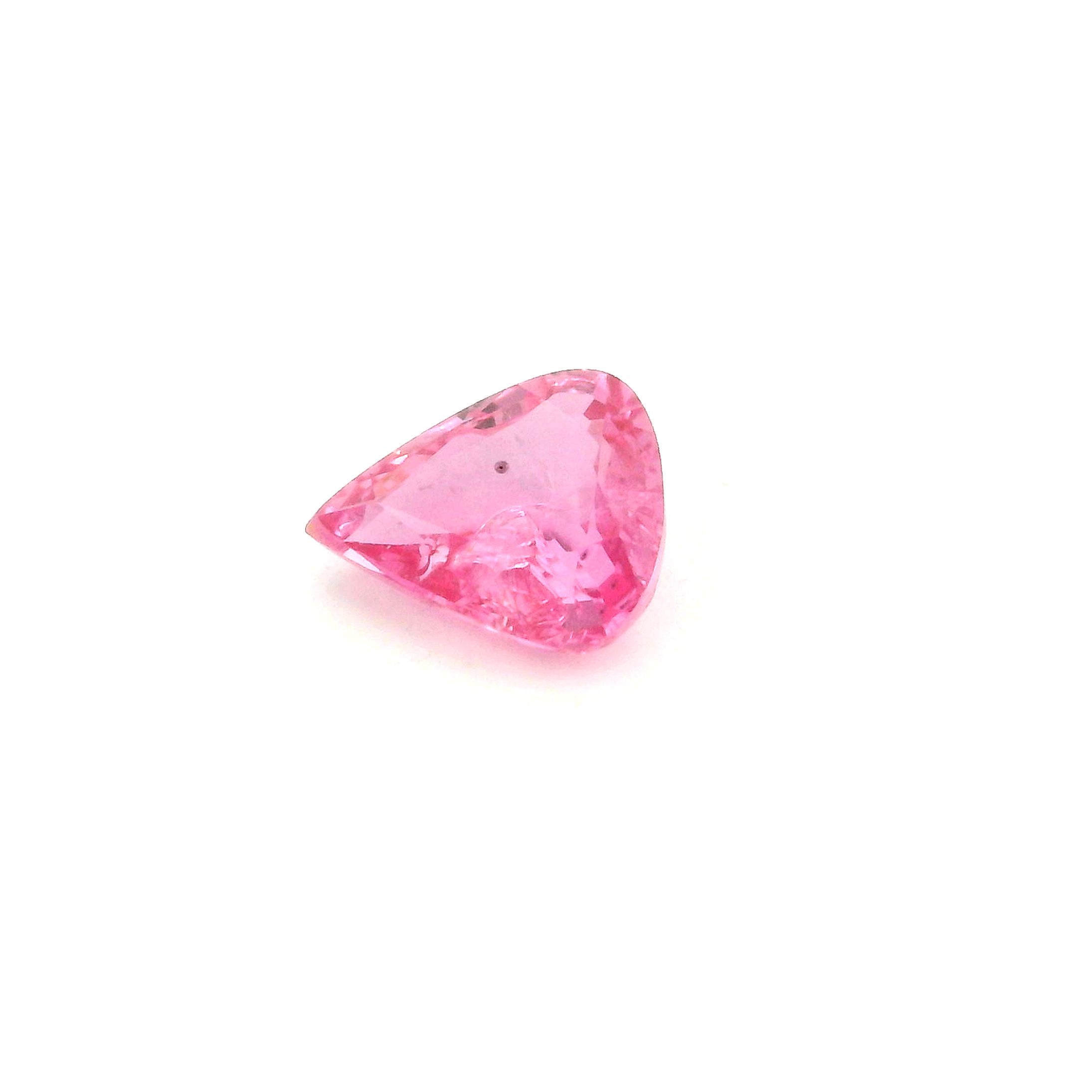 0.76 ct Pear Pink Natural Sapphire