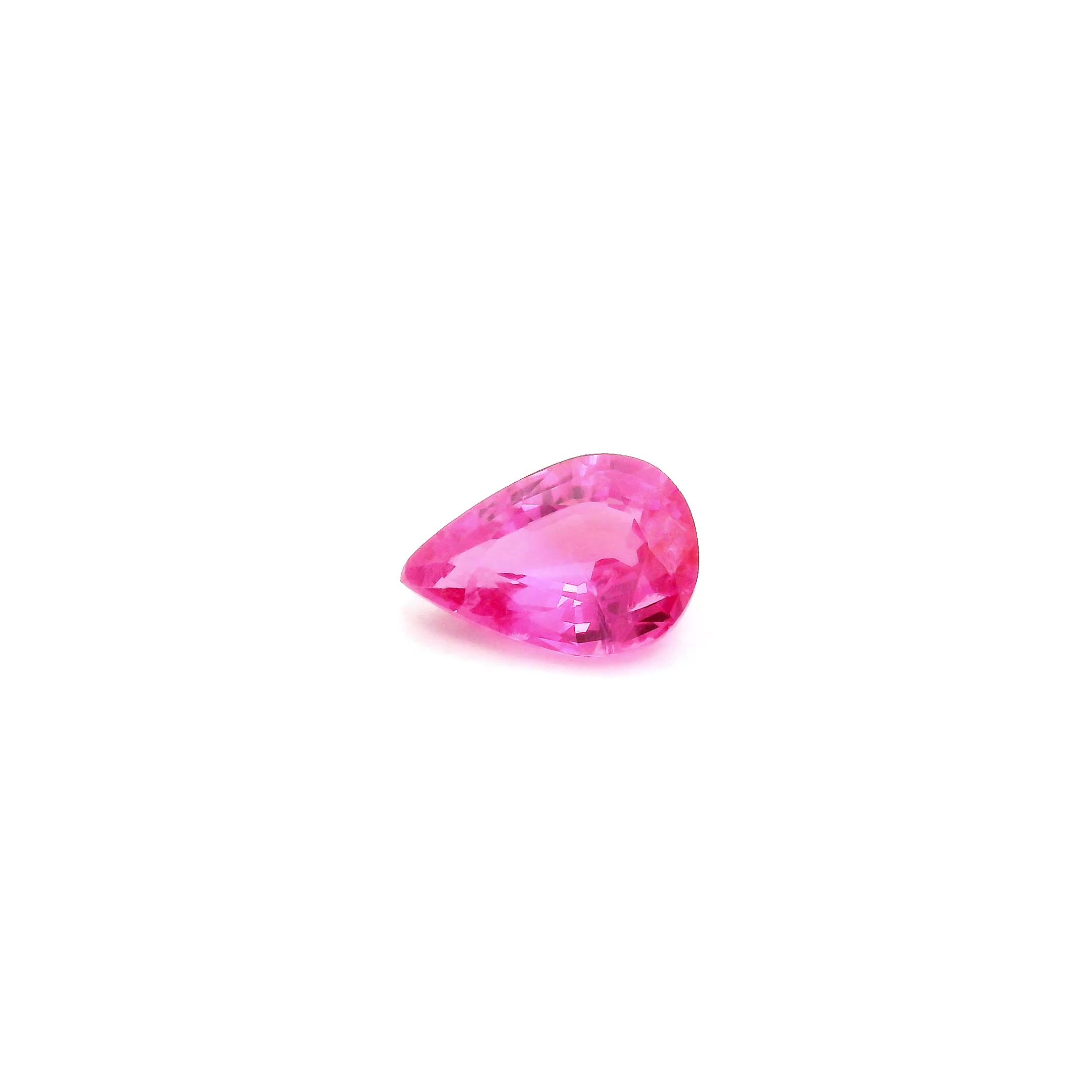 0.73 ct Pear Pink Natural Sapphire