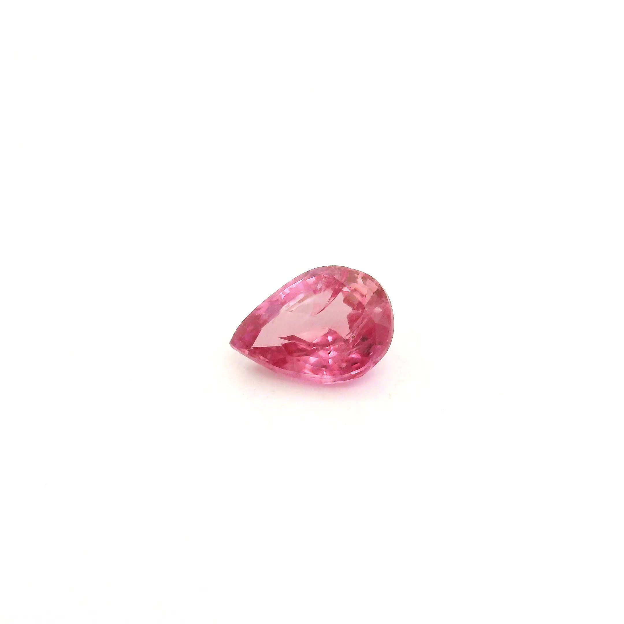 0.80 ct Pear Pink Natural Sapphire