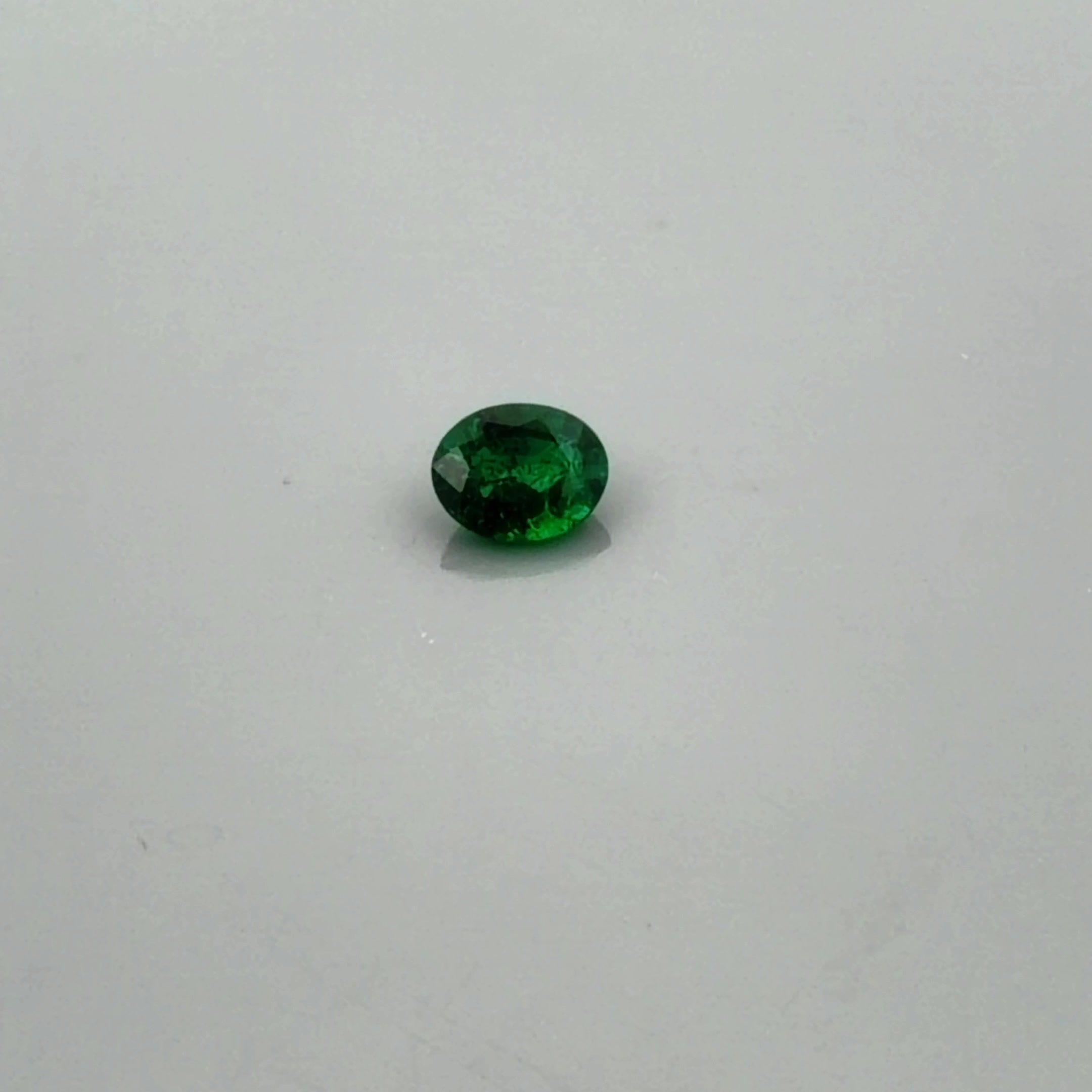 0.50 ct Oval Green Natural Emerald