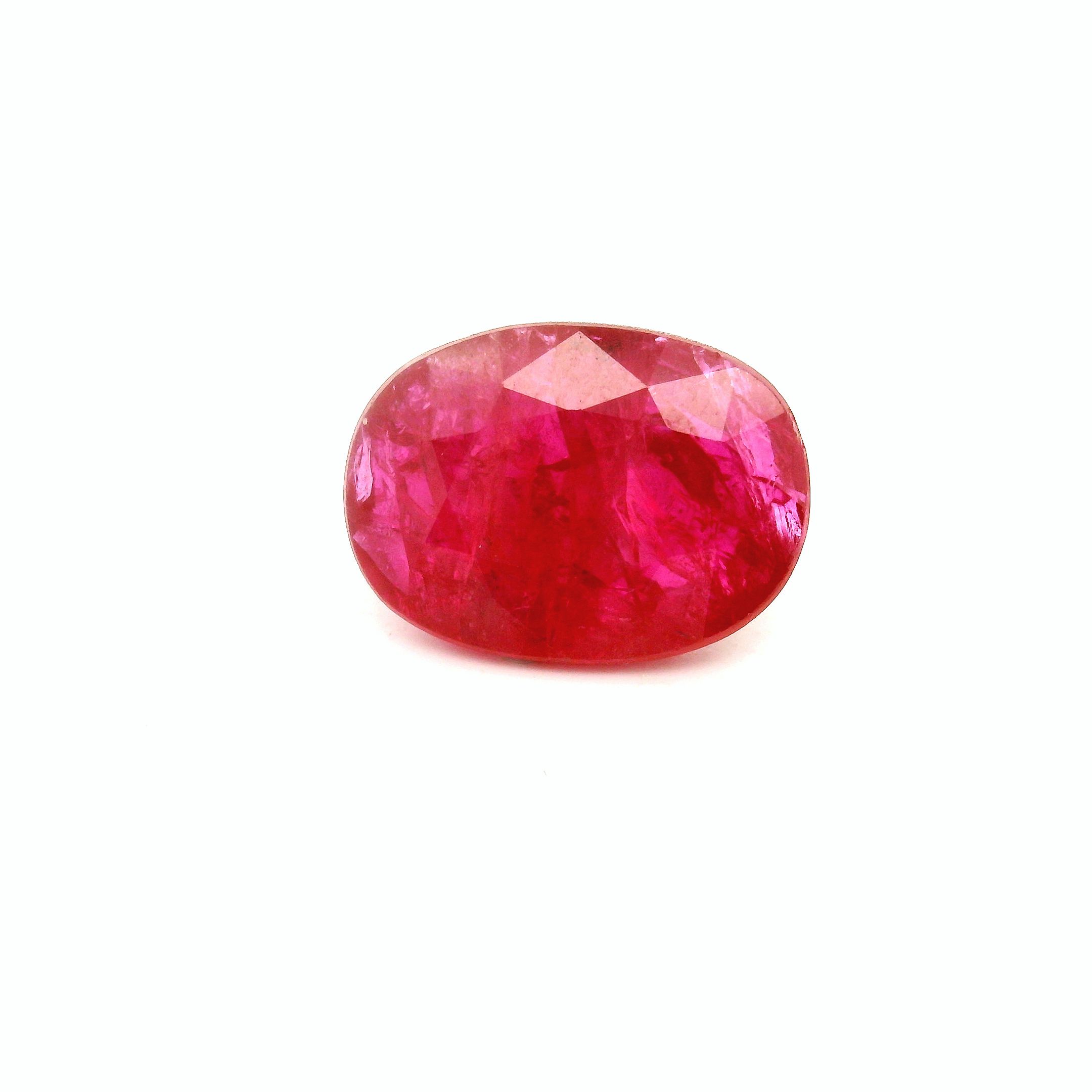 4.17 ct Oval Red Natural Ruby