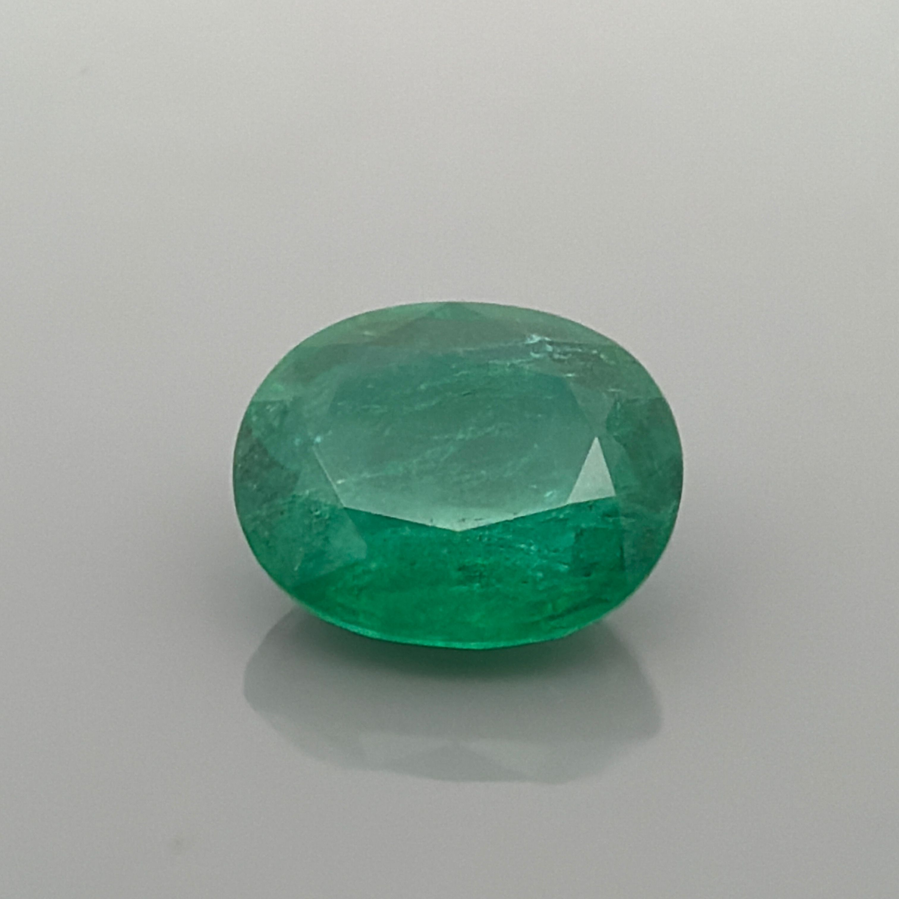 10.10 ct Oval Green Natural Emerald