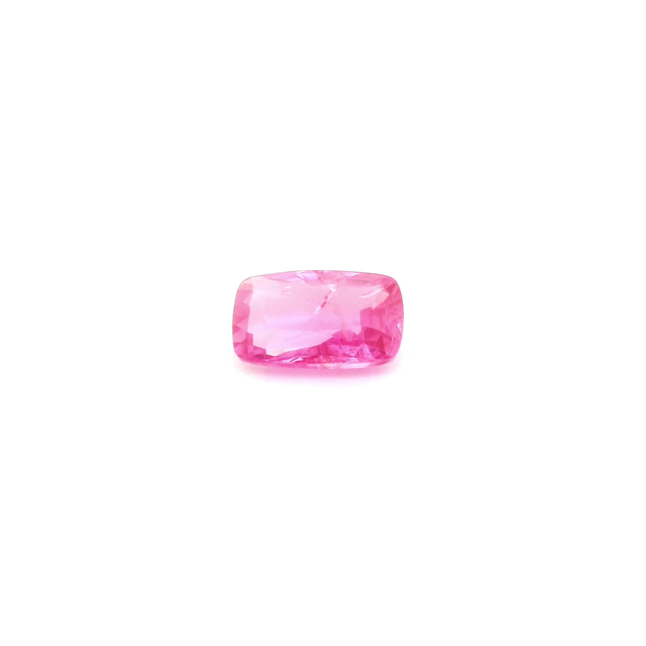 0.77 ct Cushion Pink Natural Sapphire