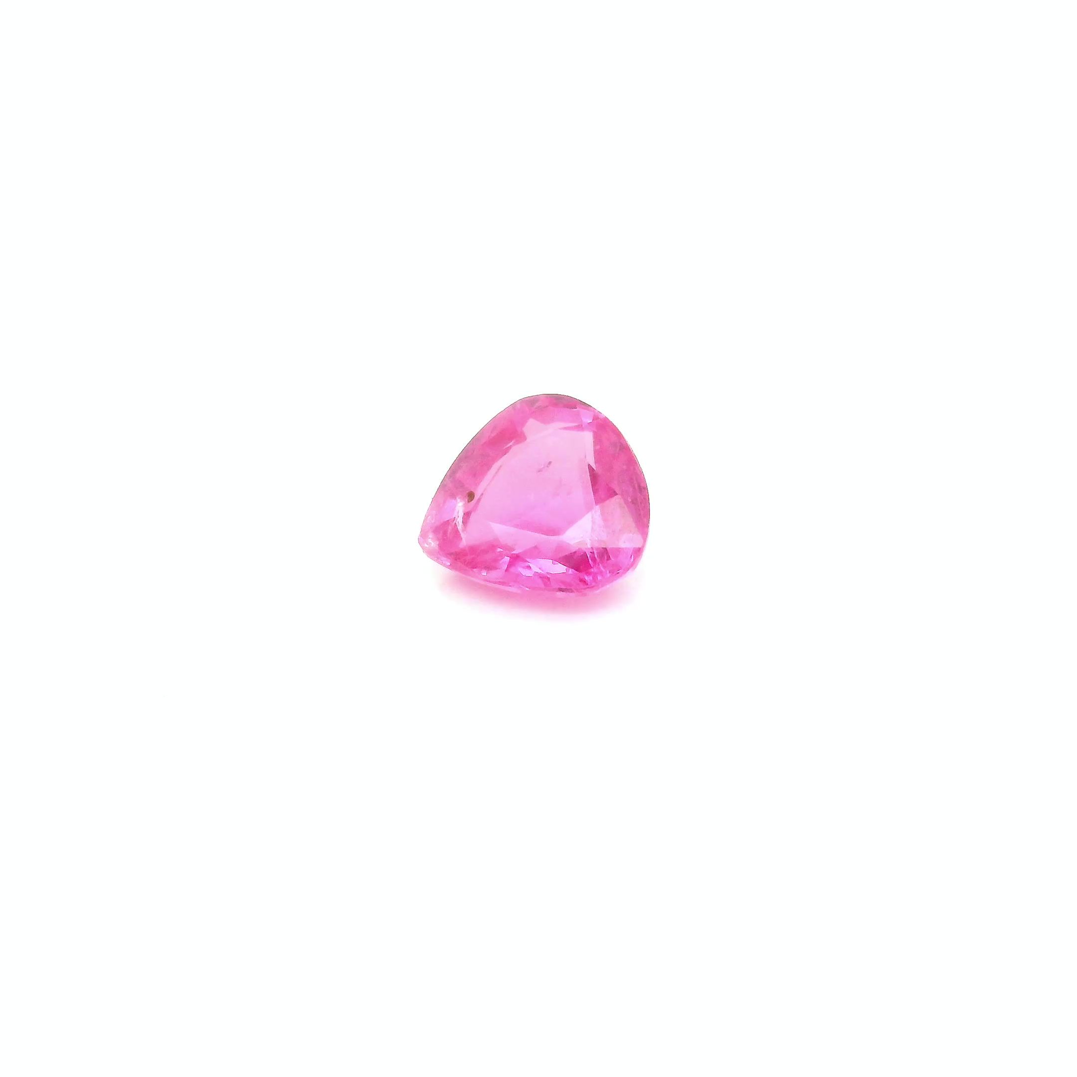 0.61 ct Pear Pink Natural Sapphire
