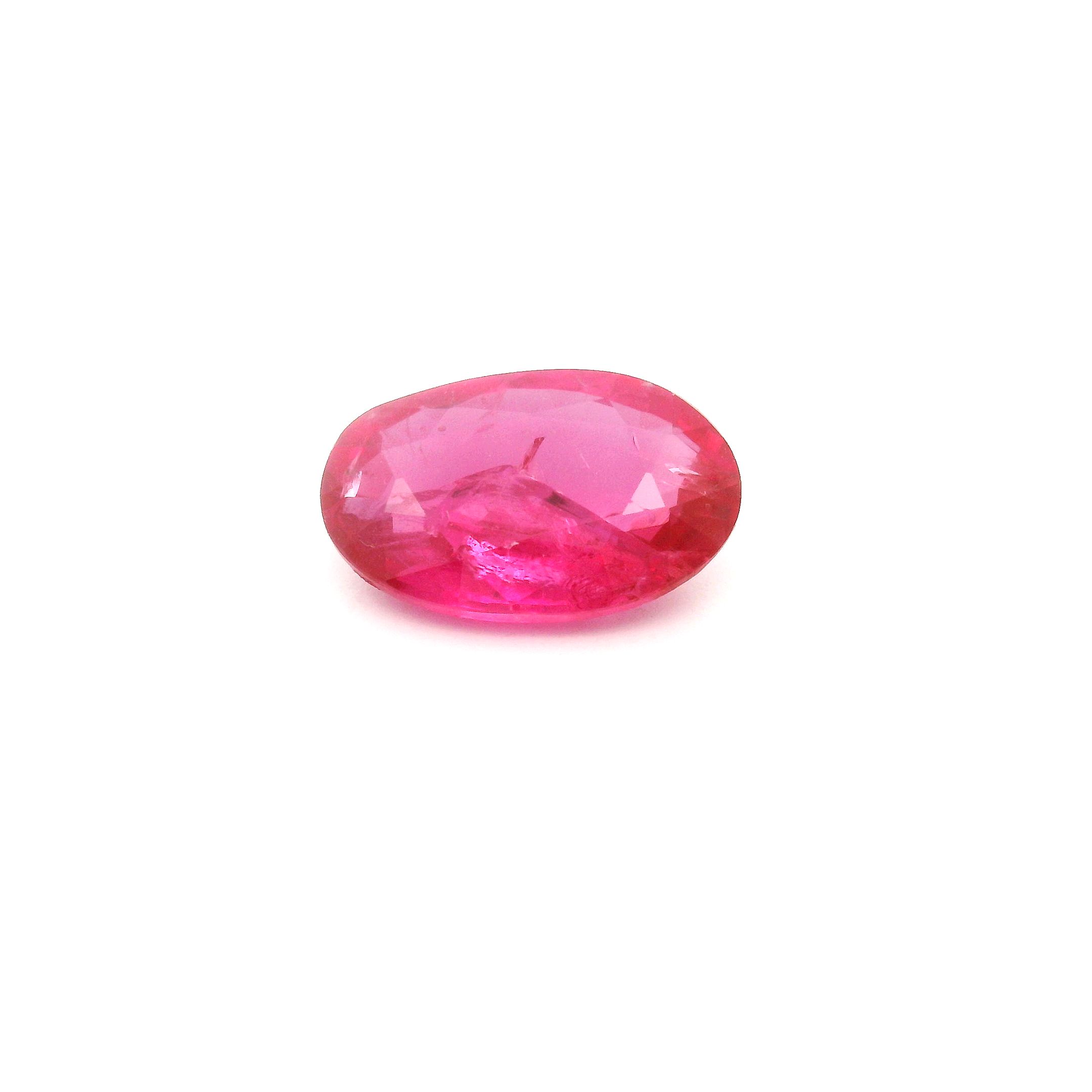 1.97 ct Oval Red Natural Ruby