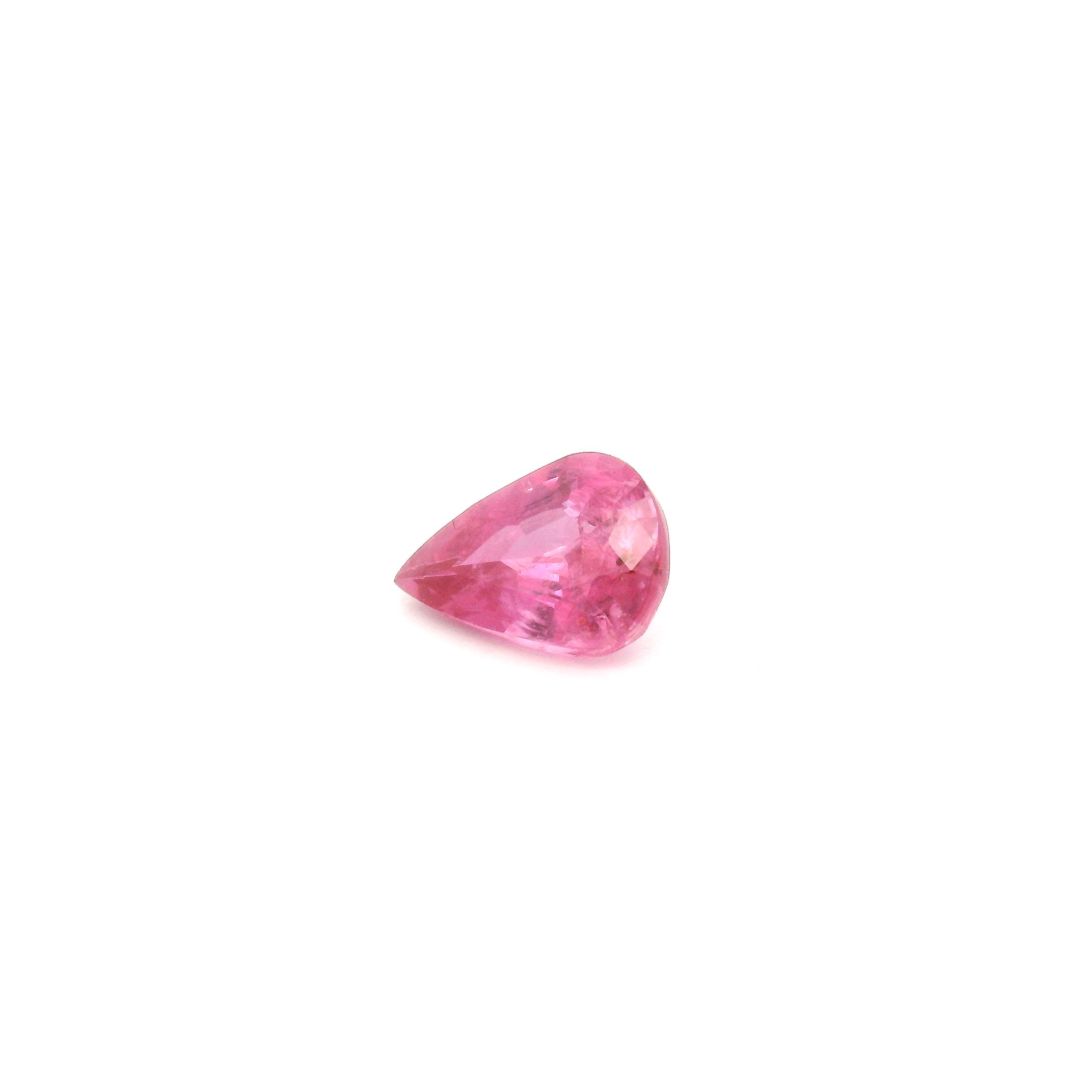 0.75 ct Pear Pink Natural Sapphire
