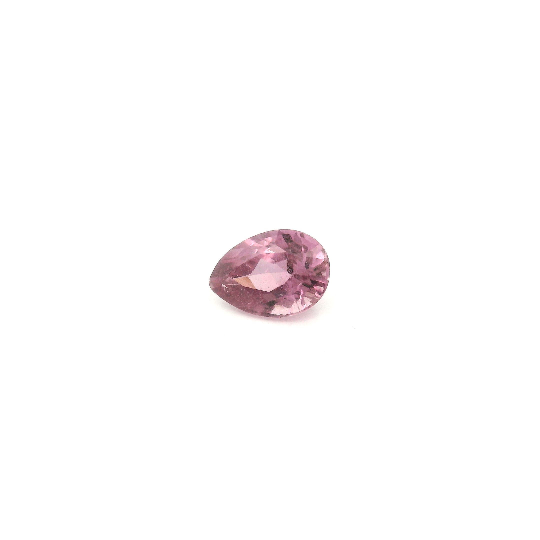 0.55 ct Pear Pink Natural Sapphire