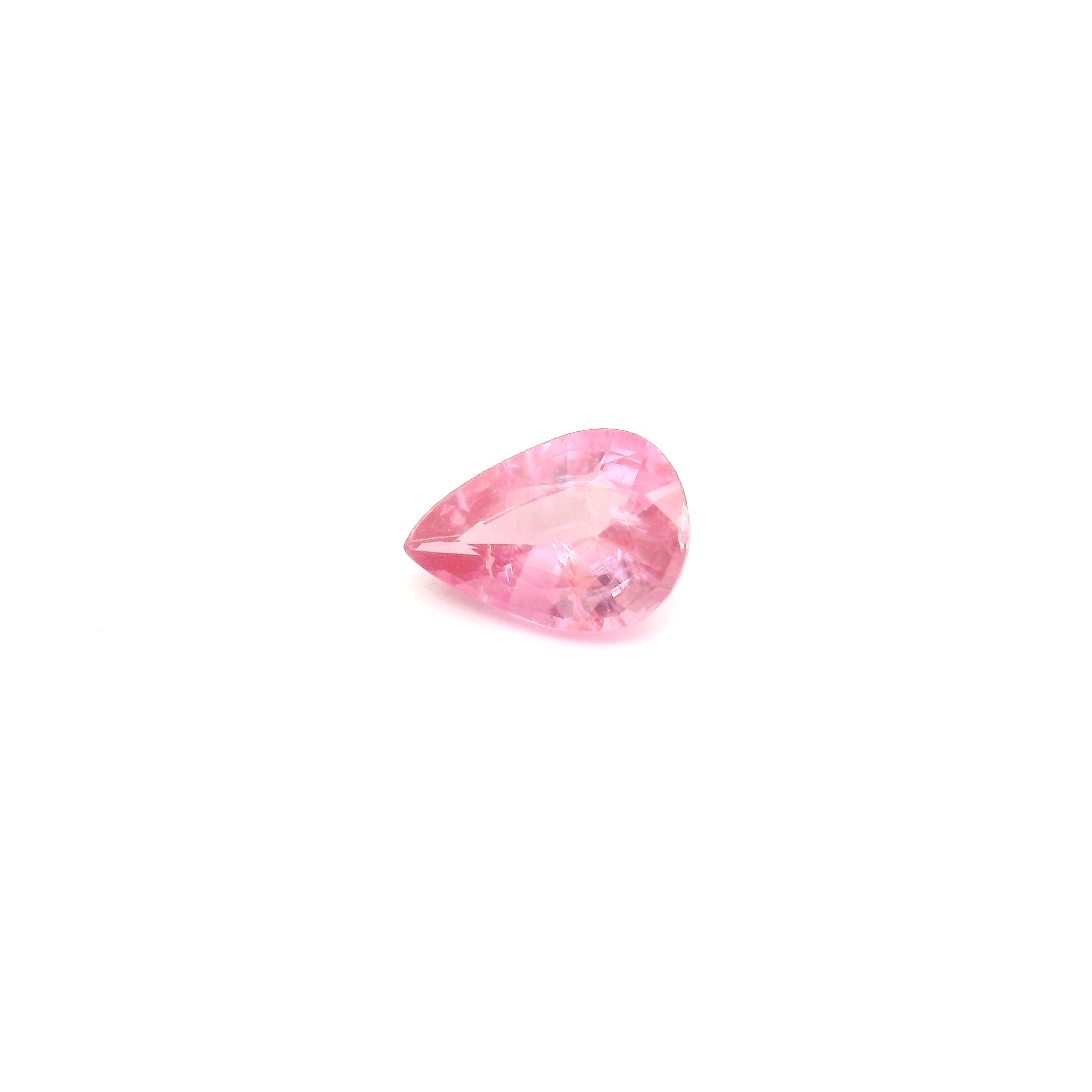 0.68 ct Pear Pink Natural Sapphire