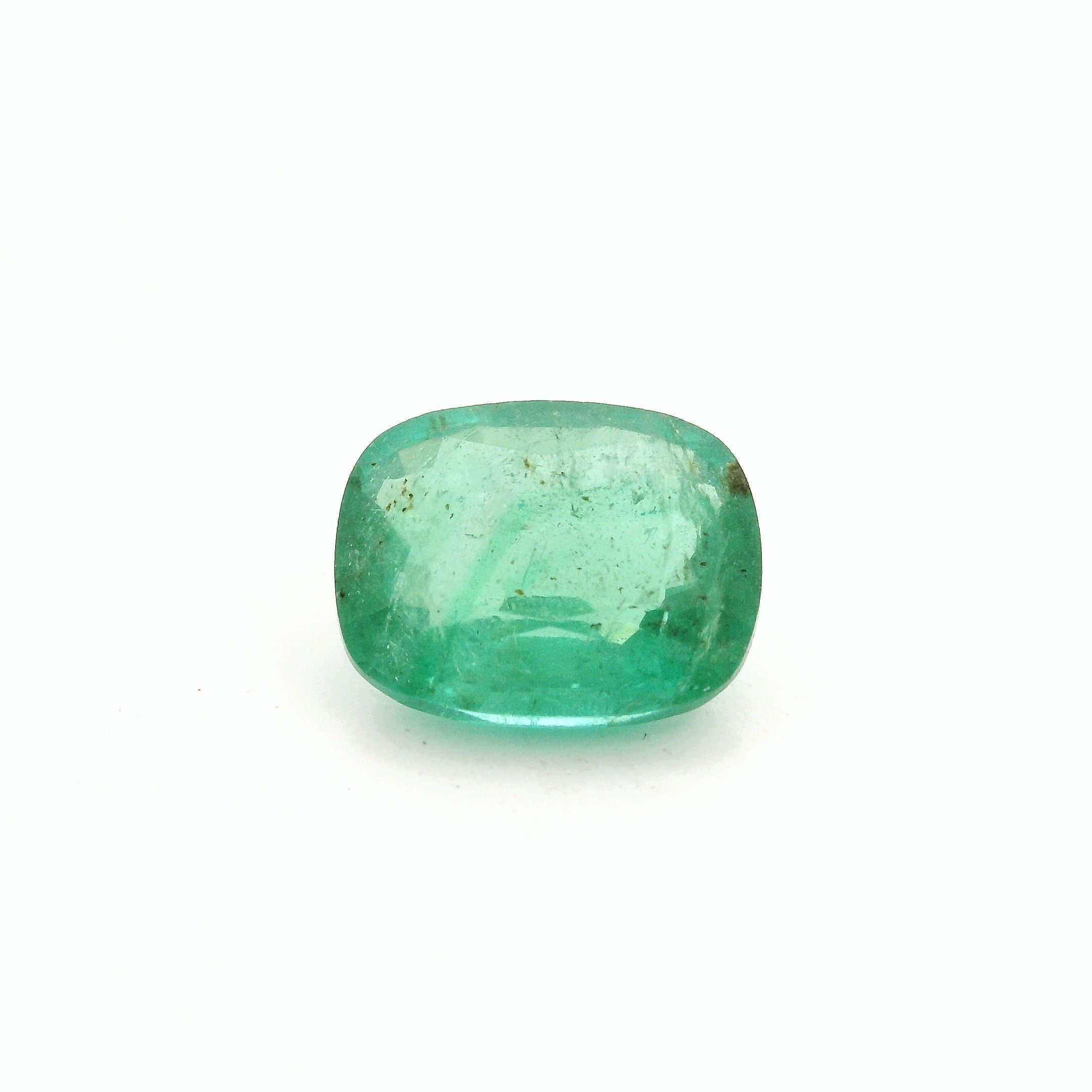 2.63 ct Cushion Green Natural Emerald