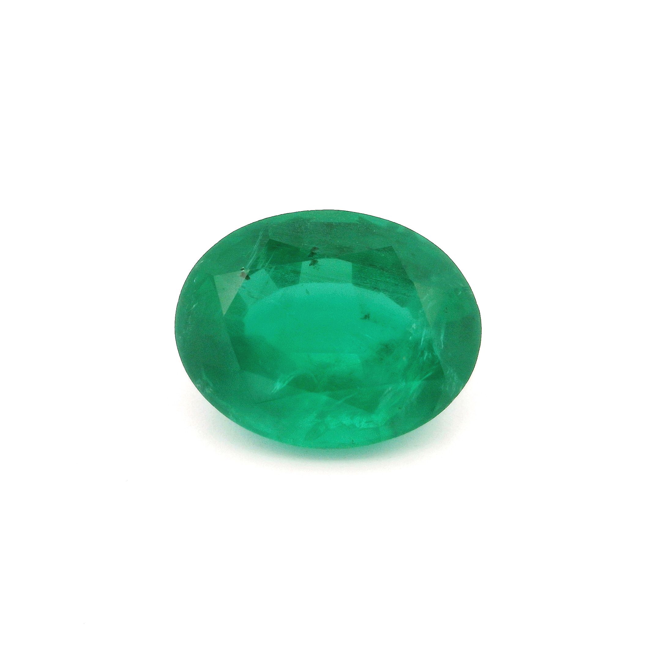 5.69 ct Oval Green Natural Emerald