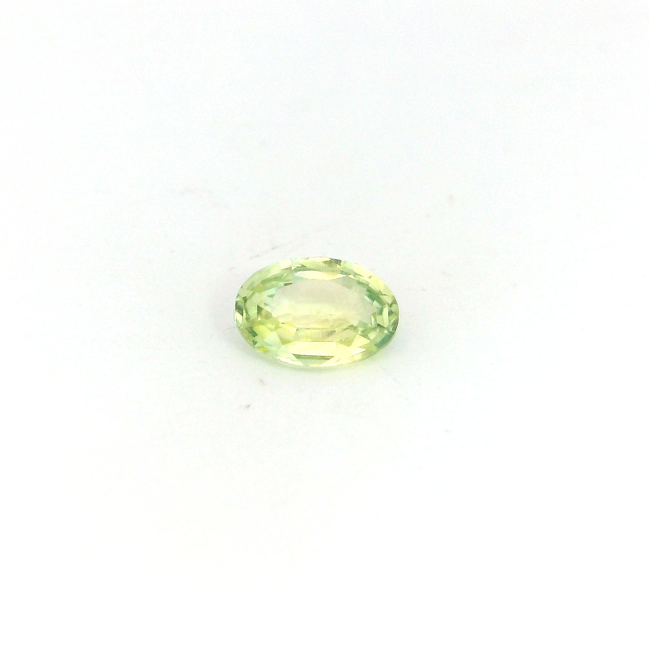 0.48 ct Oval Yellow Natural Sapphire