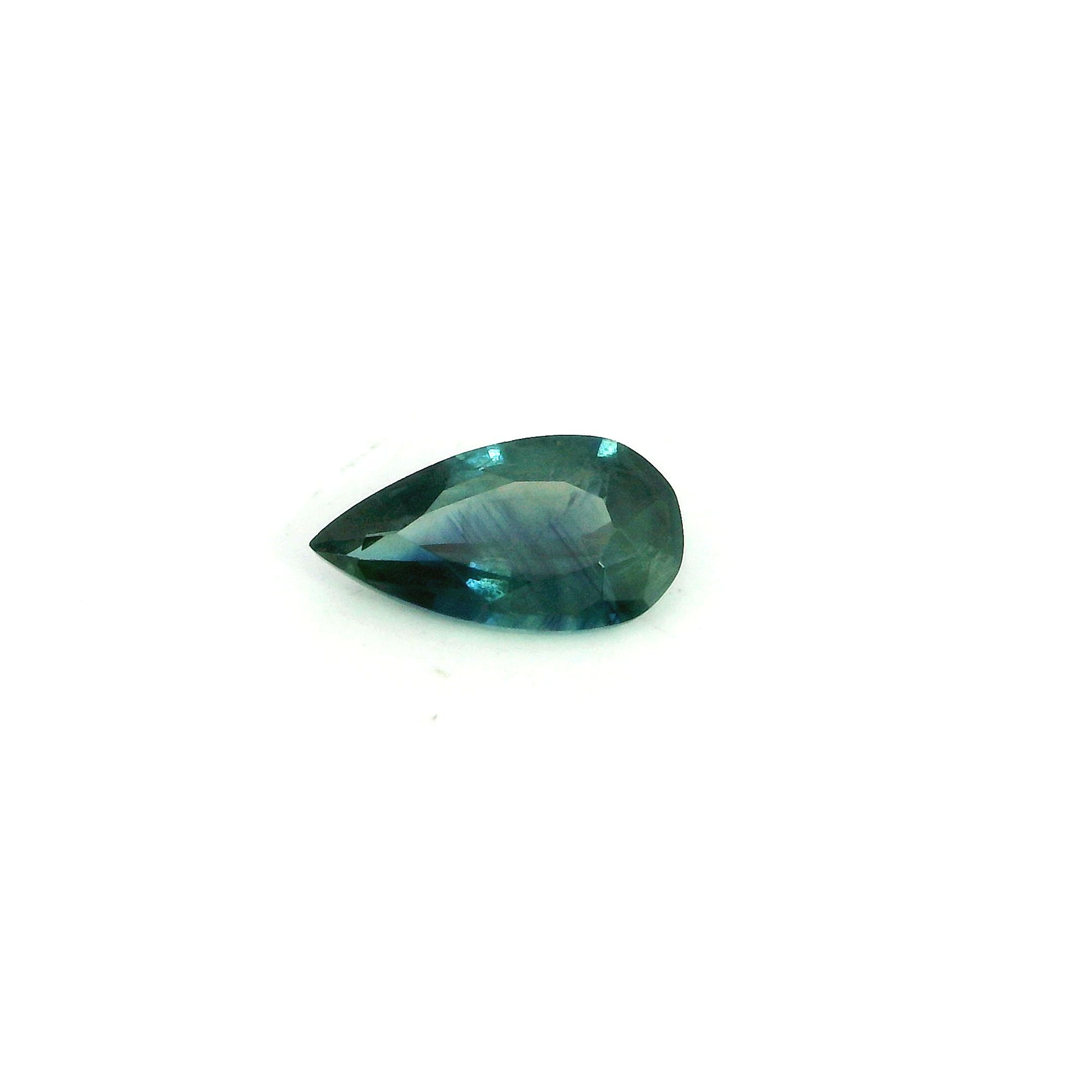 0.62 ct Pear Blue Natural Sapphire