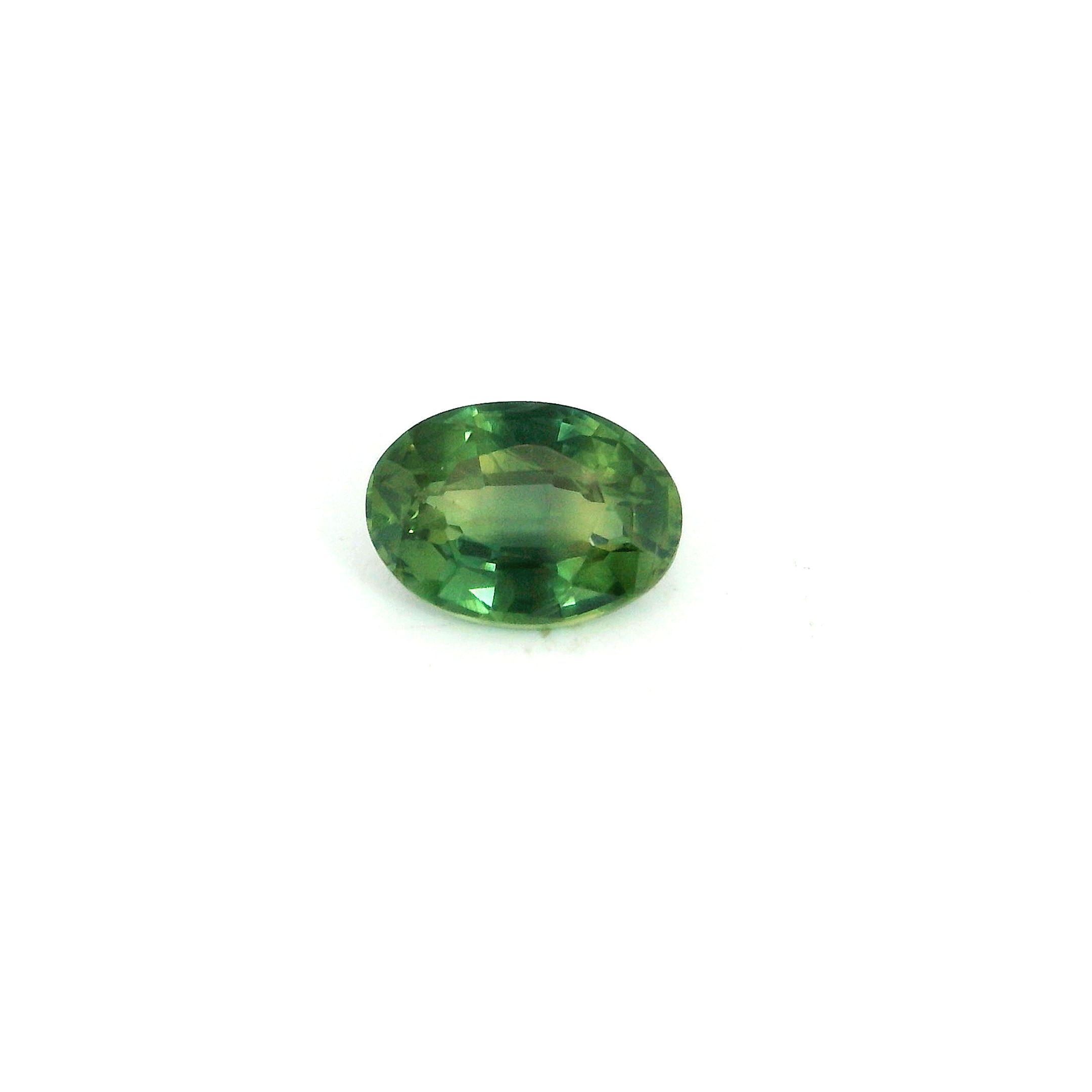 0.81 ct Oval Green Natural Sapphire