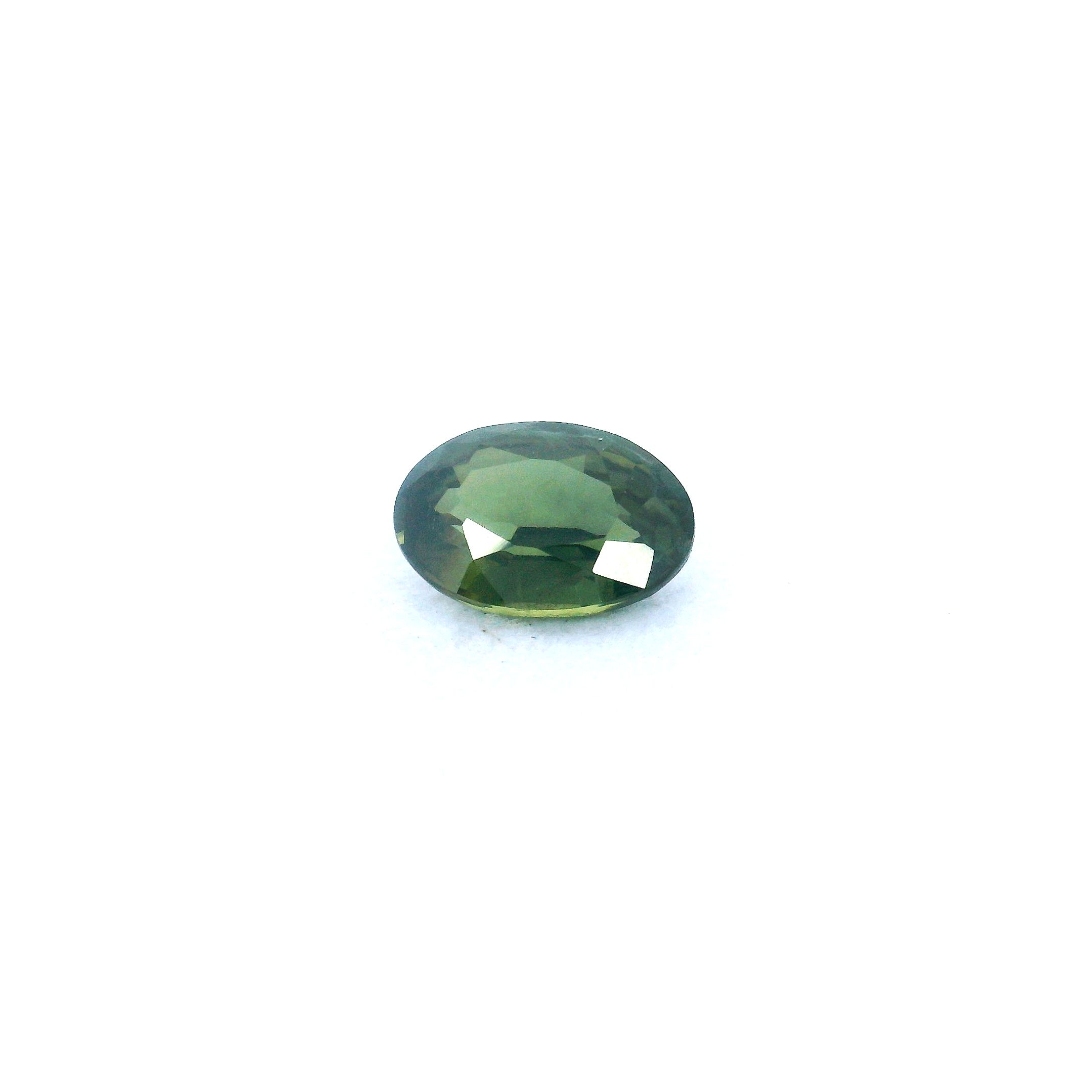 0.64 ct Oval Green Natural Sapphire