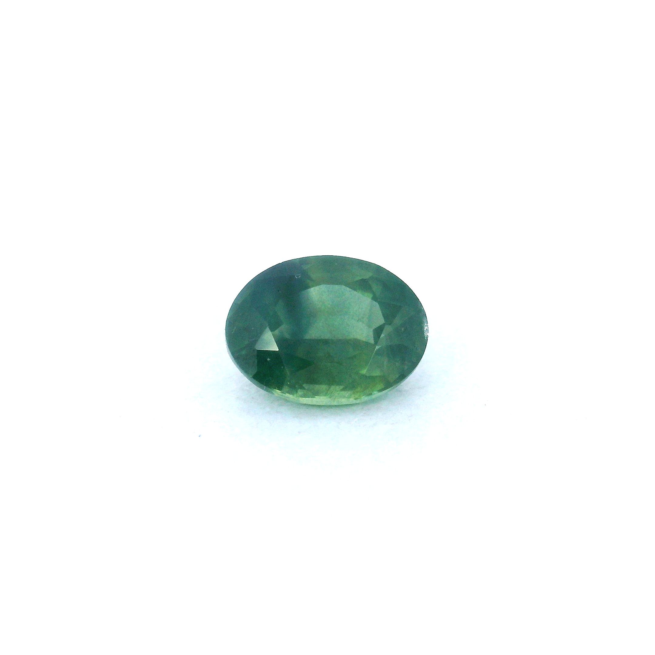 1.07 ct Oval Green Natural Sapphire