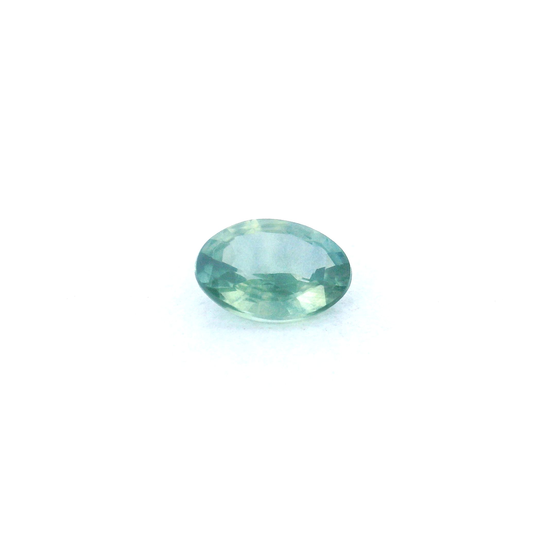 0.63 ct Oval Green Natural Sapphire