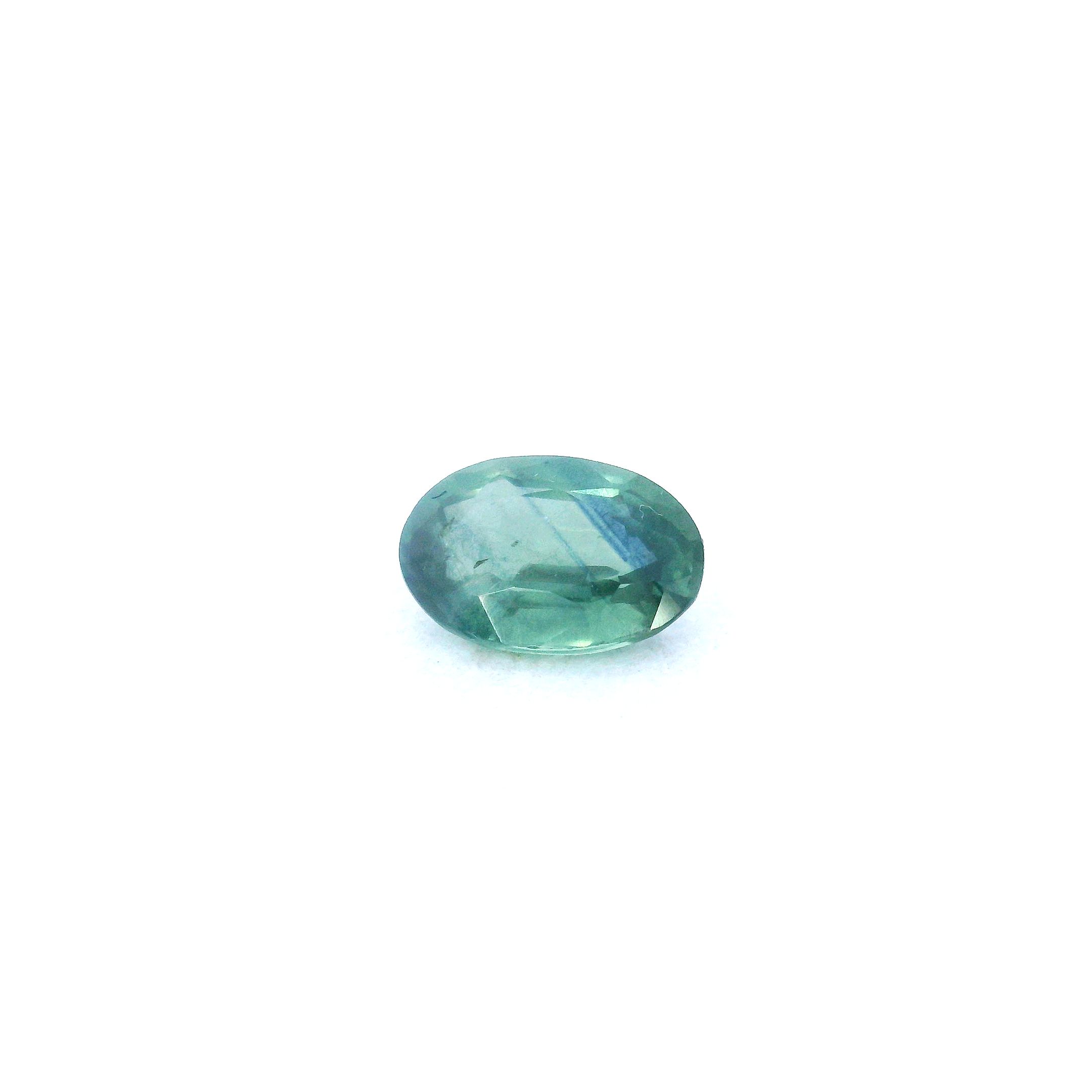 0.66 ct Oval Green Natural Sapphire