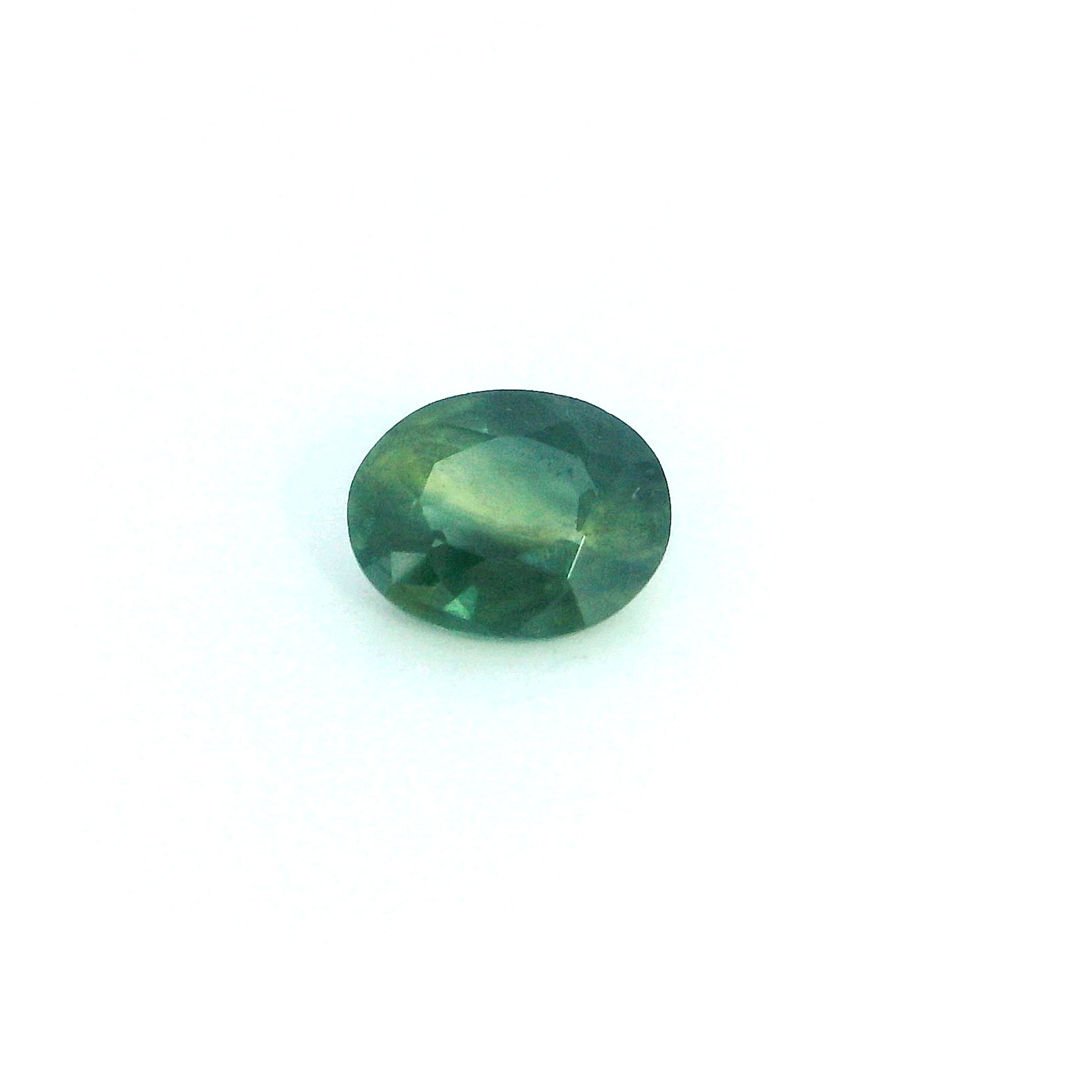 0.63 ct Oval Green Natural Sapphire