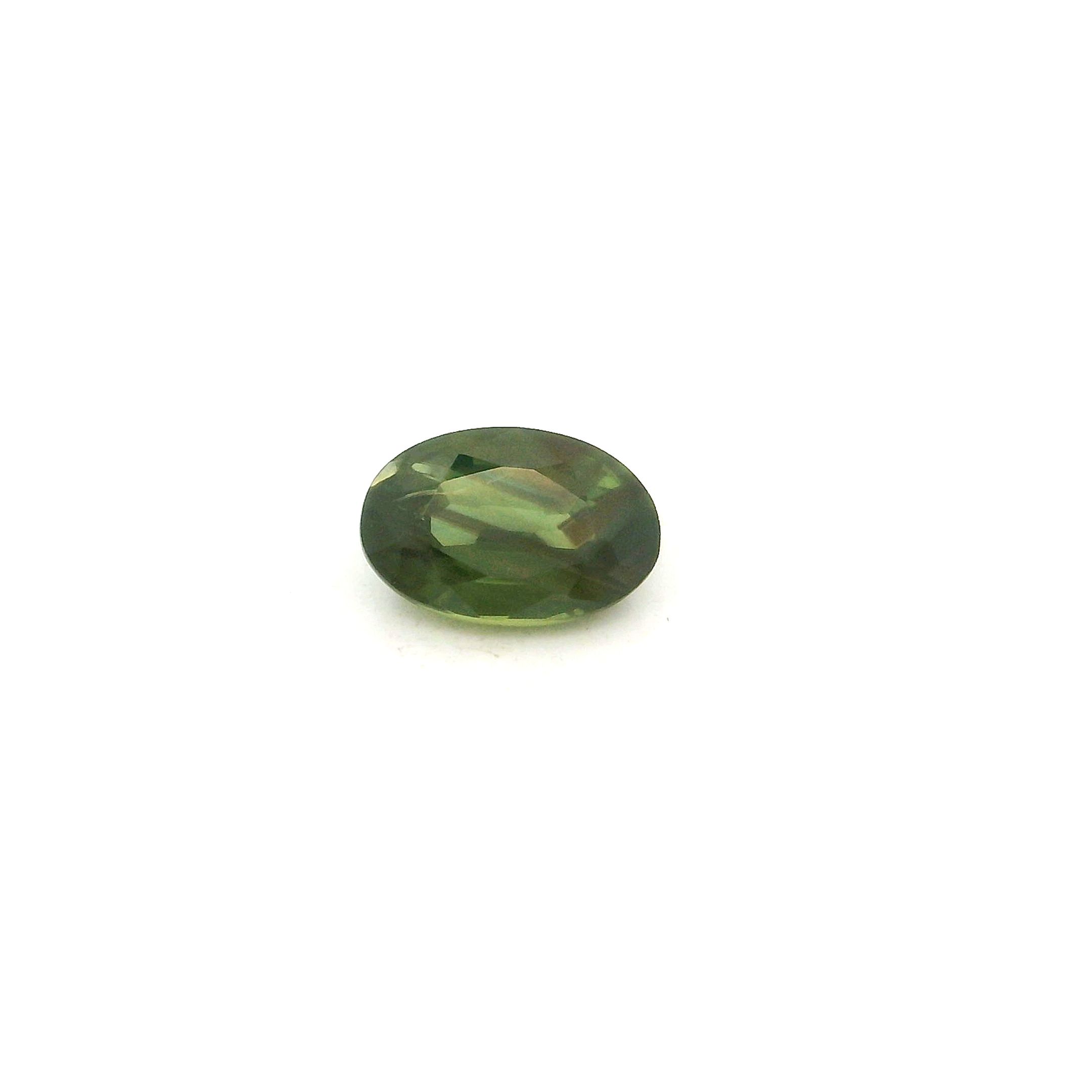 0.51 ct Oval Green Natural Sapphire