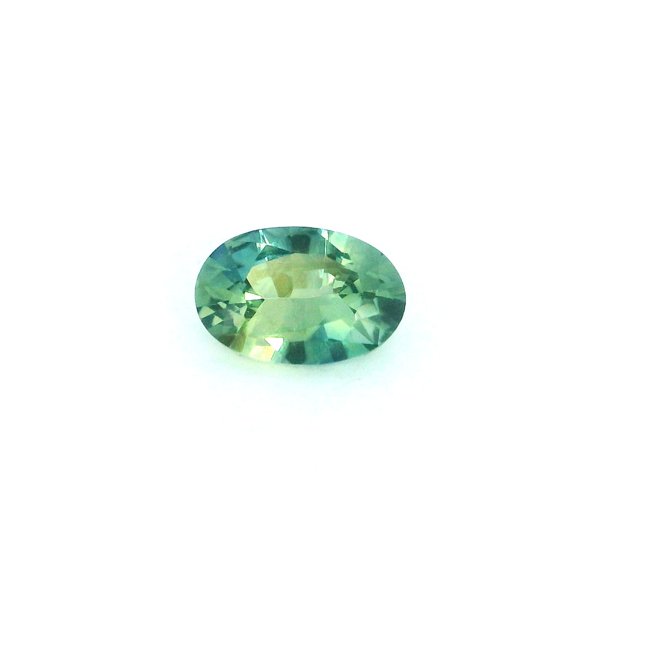 0.62 ct Oval Green Natural Sapphire