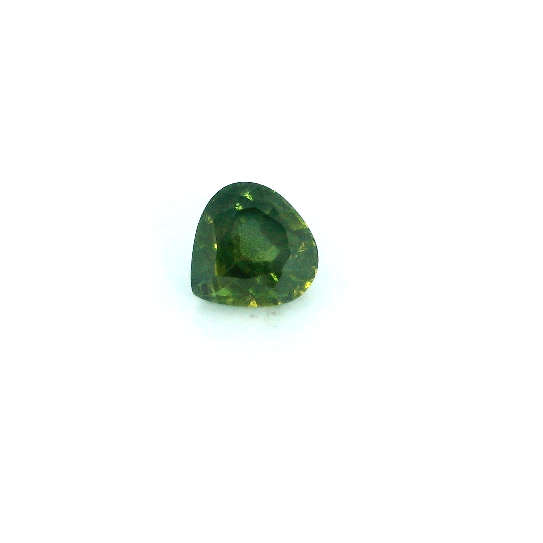 0.55 ct Pear Green Natural Sapphire