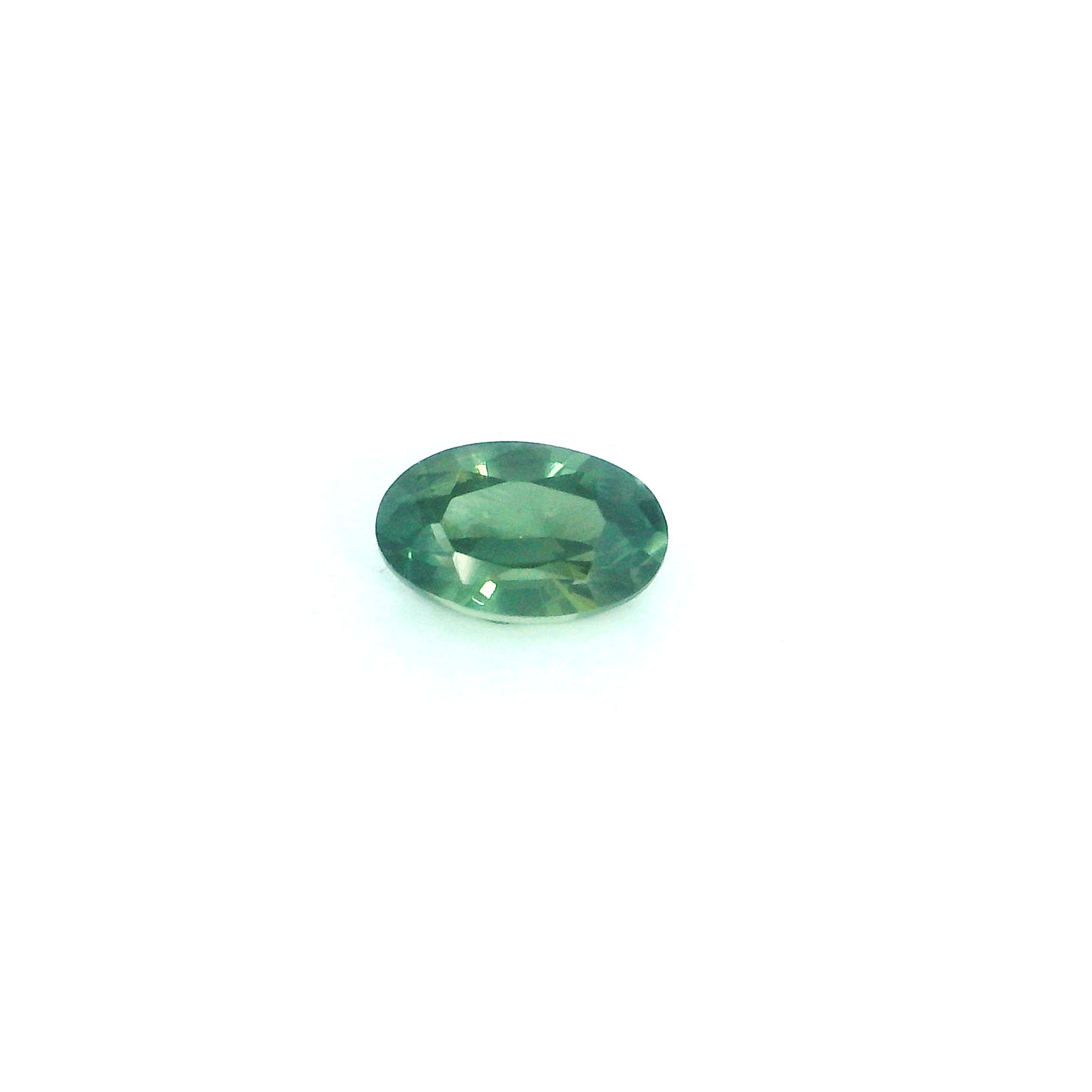 0.39 ct Oval Green Natural Sapphire