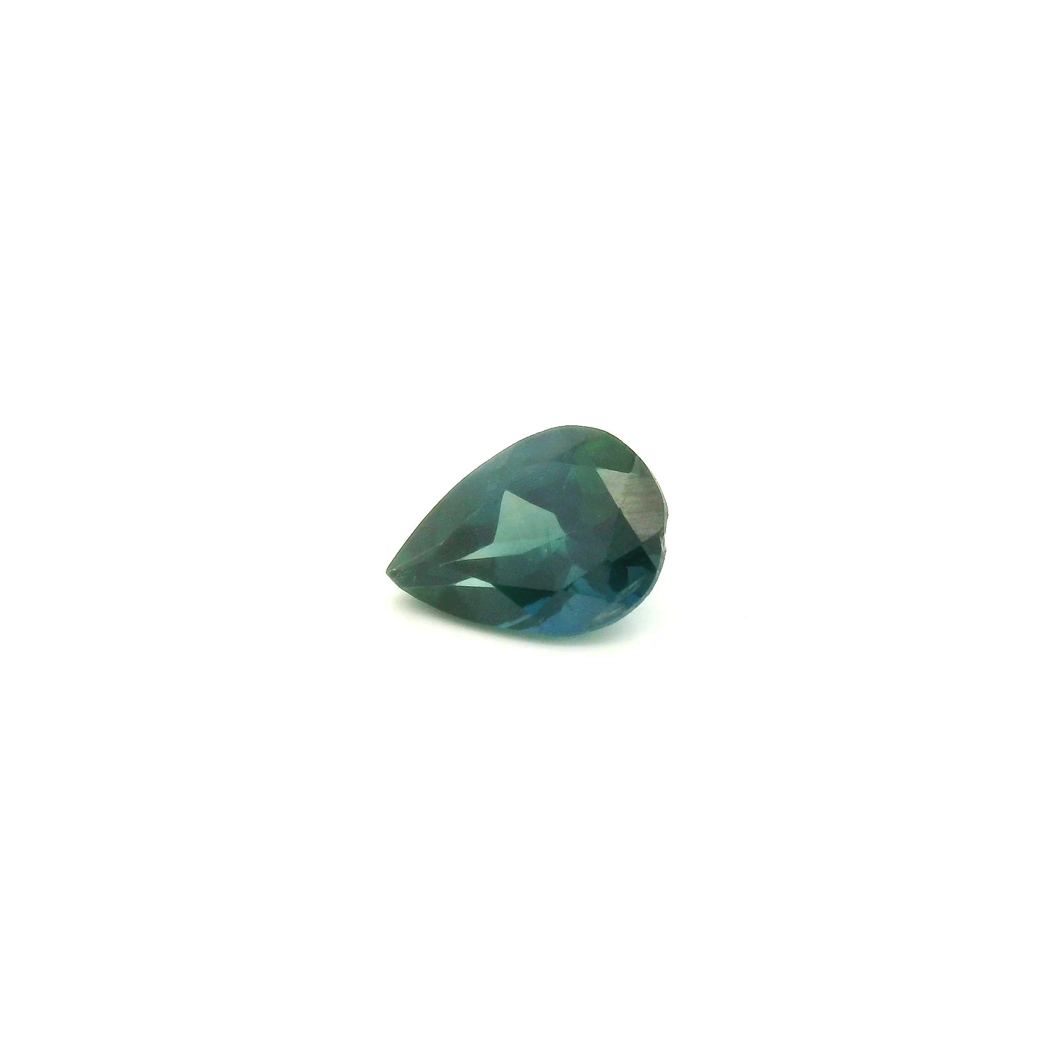 0.83 ct Pear Blue Natural Sapphire