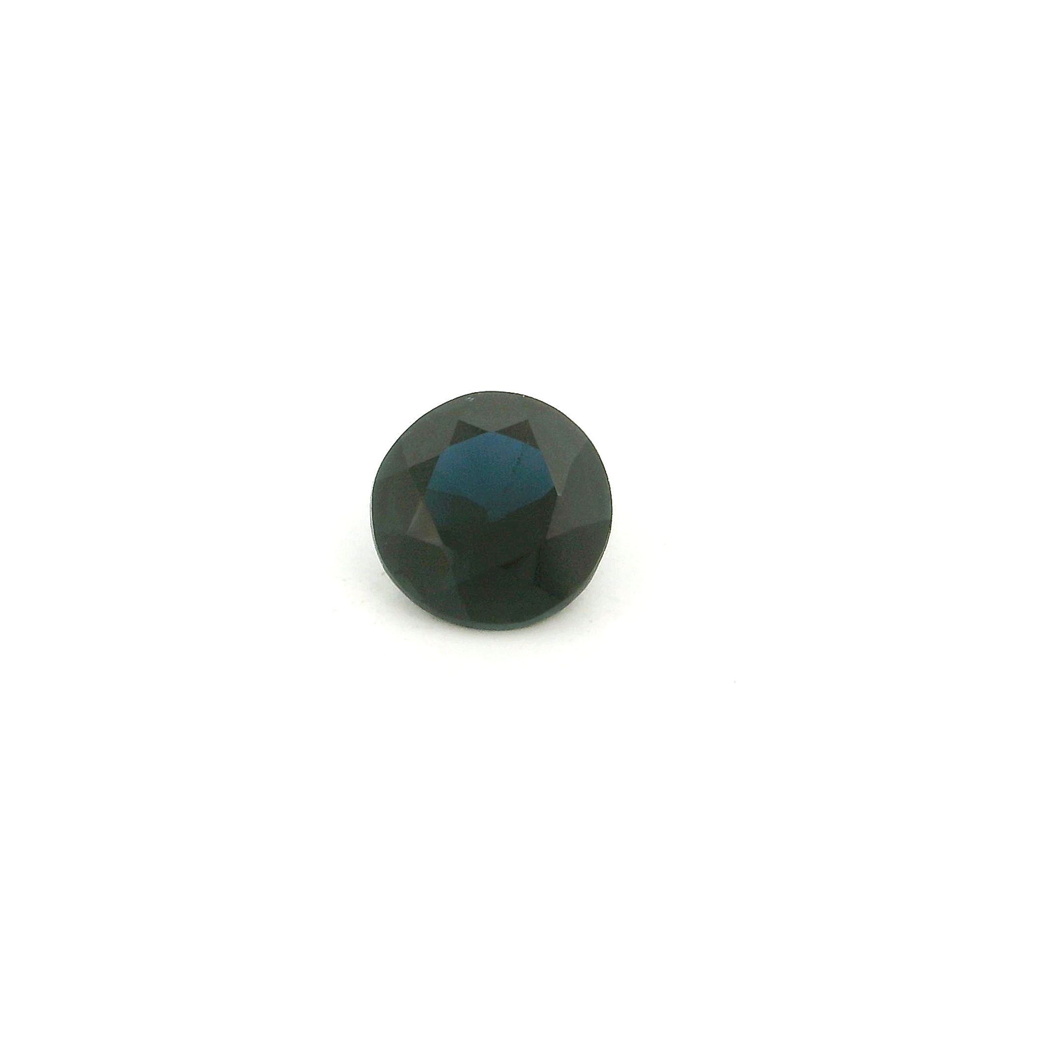 0.60 ct Round Blue Natural Sapphire