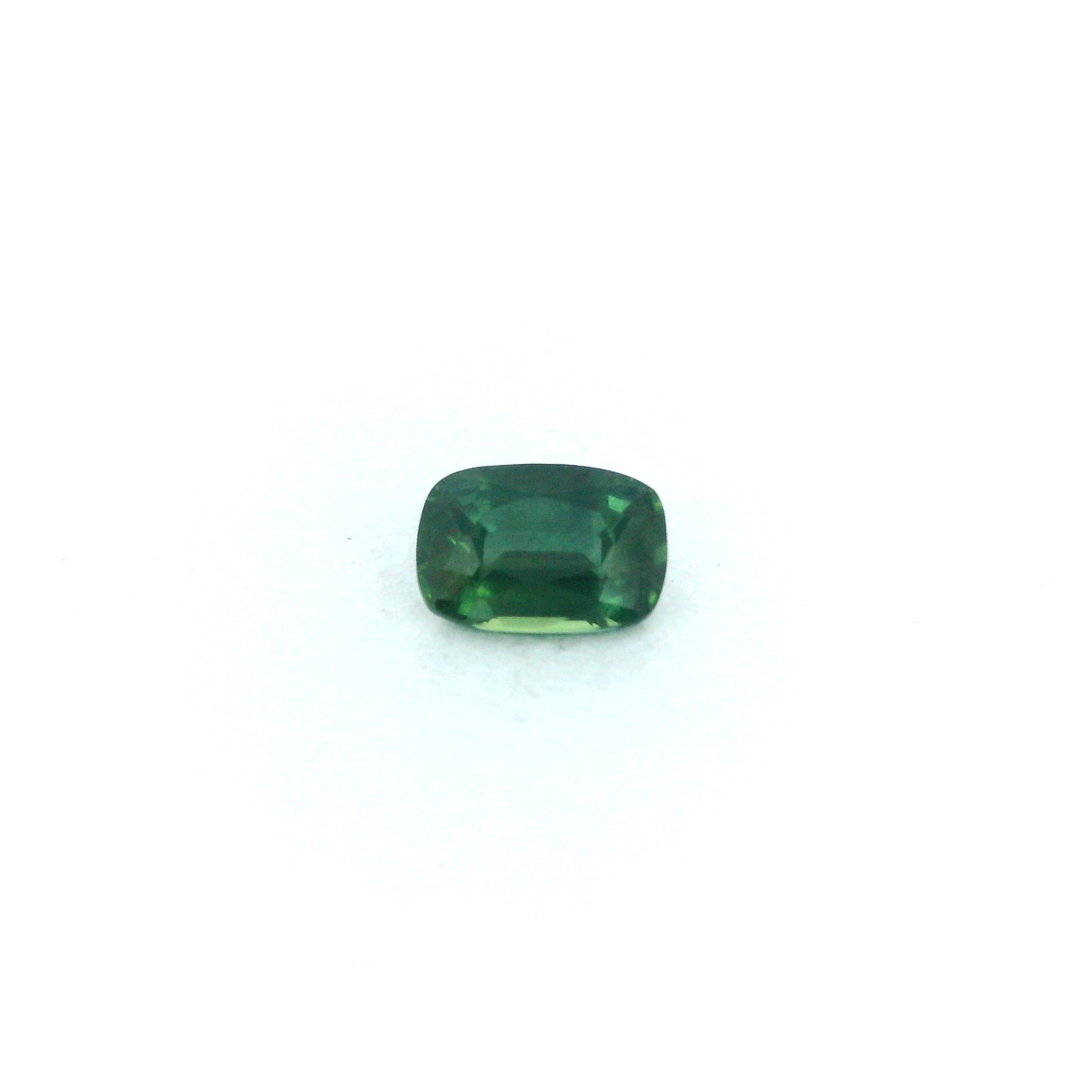0.66 ct Cushion Green Natural Sapphire